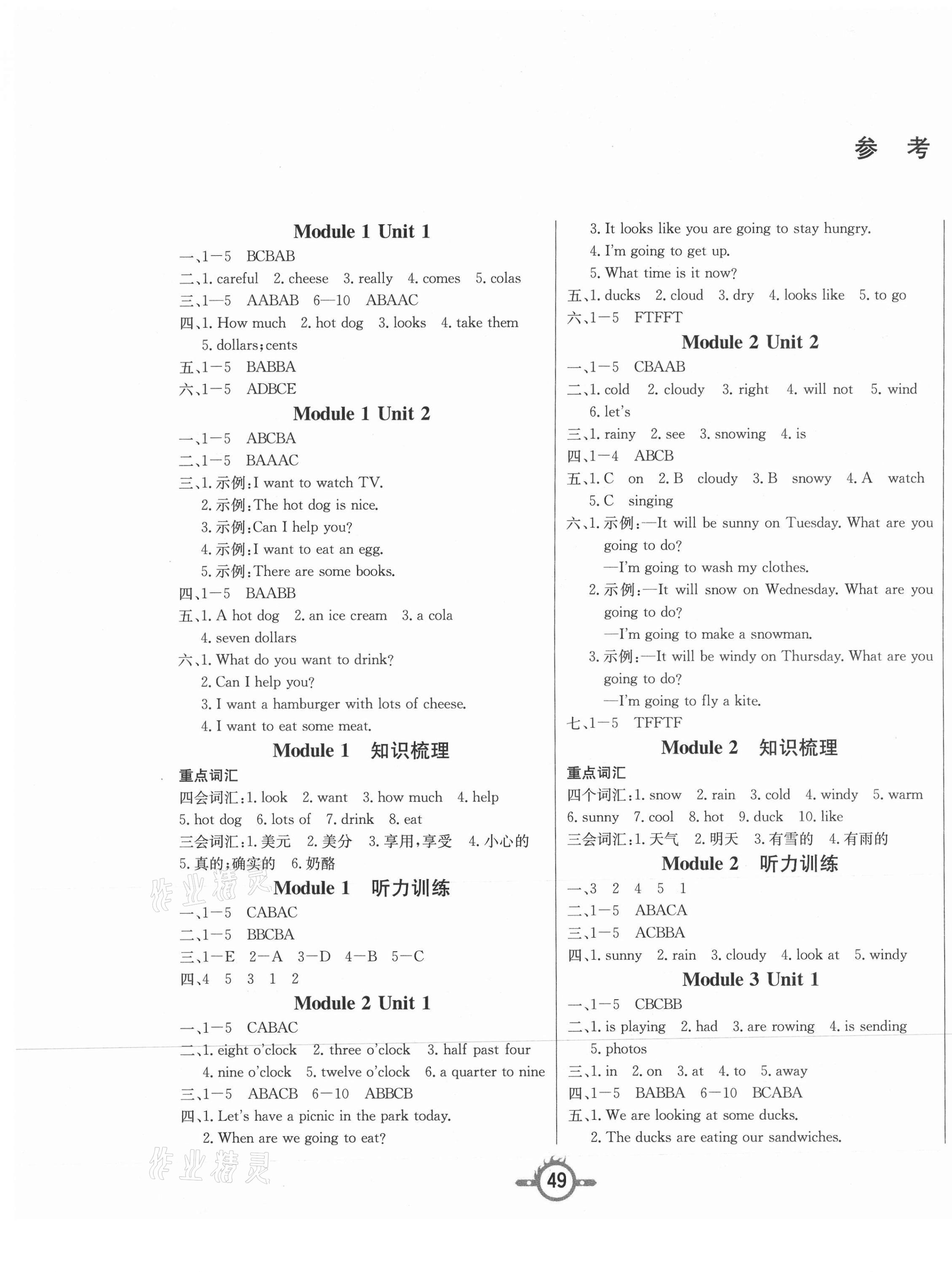 2021年創(chuàng)新課課練六年級英語下冊外研版 第1頁