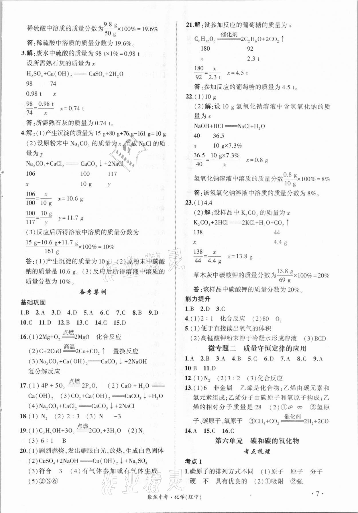 2021年聚焦中考化学辽宁专版 第7页