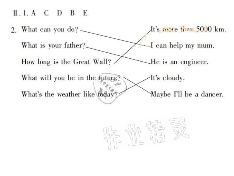 2021年寒假生活六年級(jí)英語湖南少年兒童出版社 參考答案第2頁