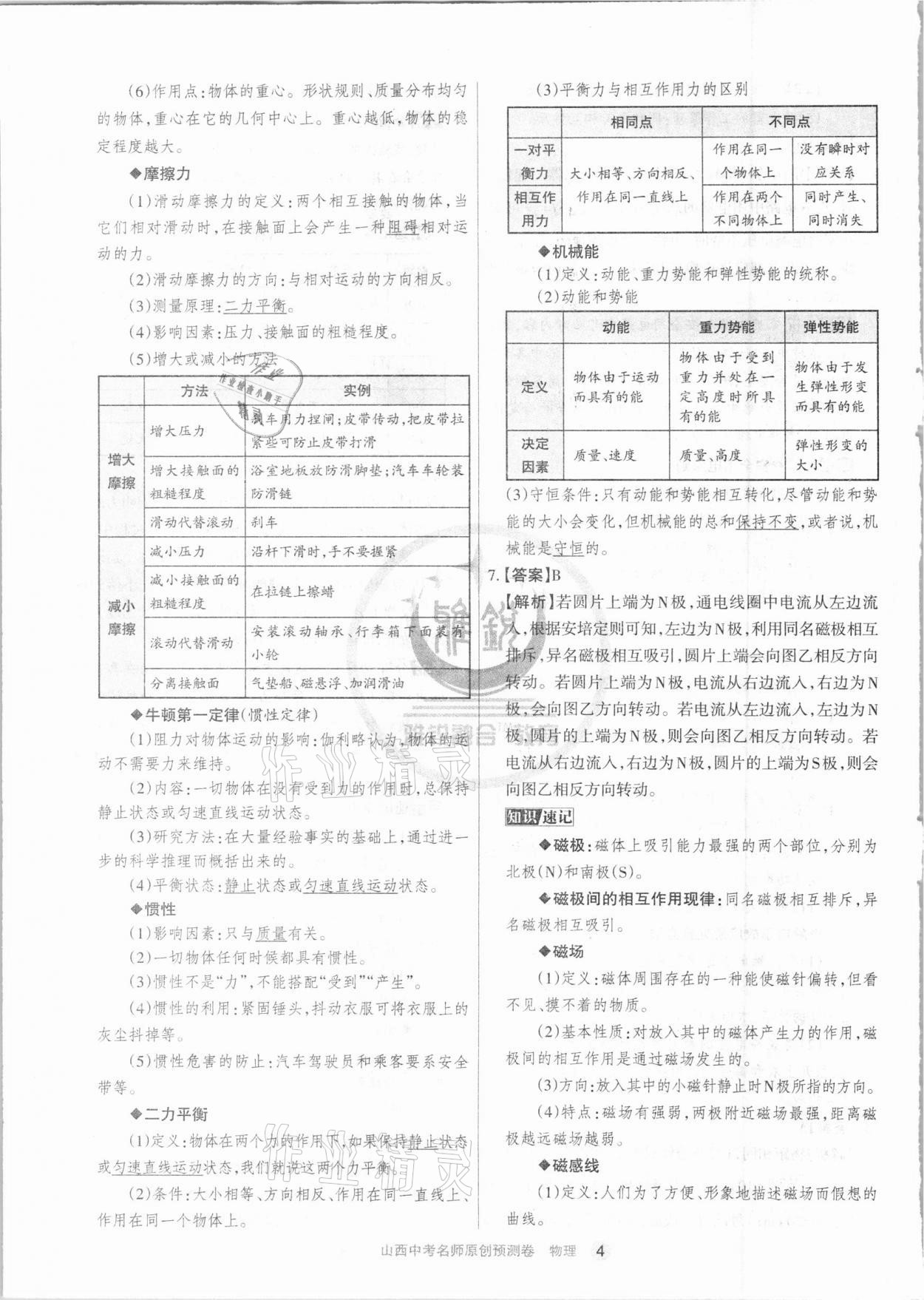 2021年山西中考名師原創(chuàng)預測卷物理 第4頁