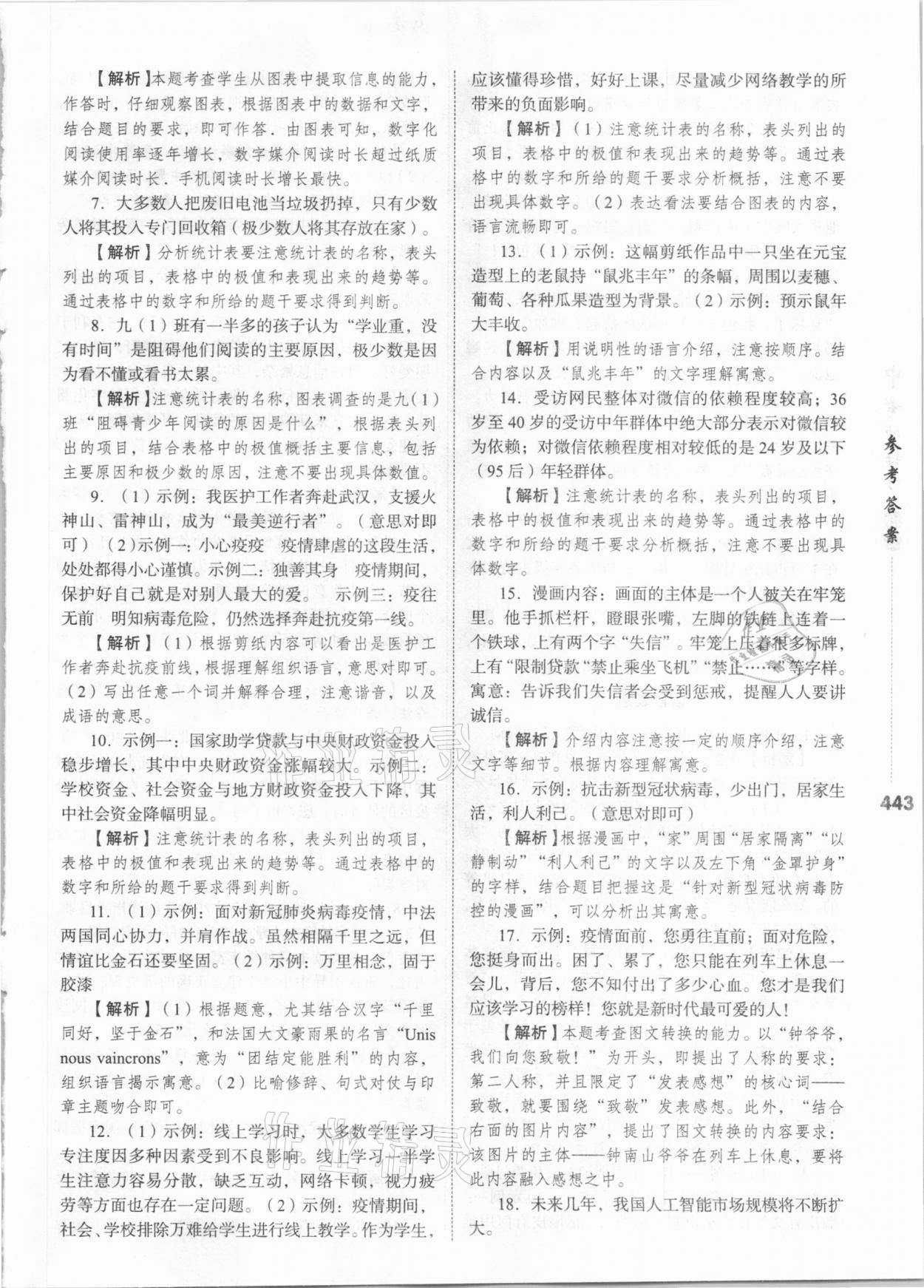 2021年中考沖鋒號語文 第19頁