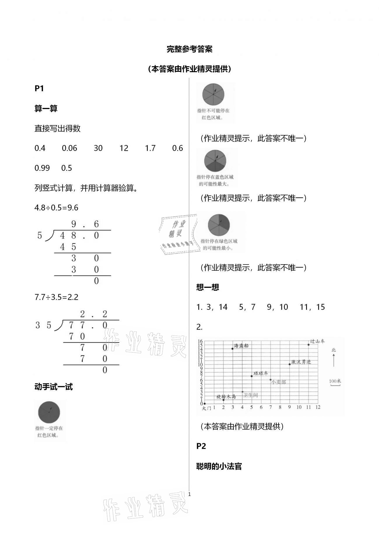 2021年云南省標(biāo)準(zhǔn)教輔小學(xué)生寒假活動(dòng)五年級(jí)數(shù)學(xué)人教版 第1頁(yè)