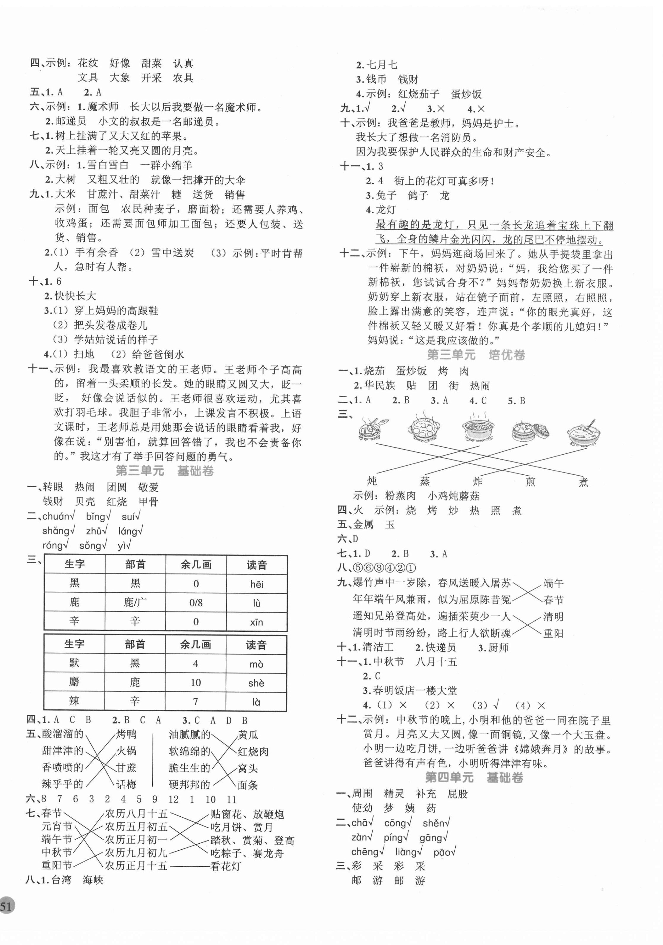 2021年全优单元大卷二年级语文下册人教版 第2页