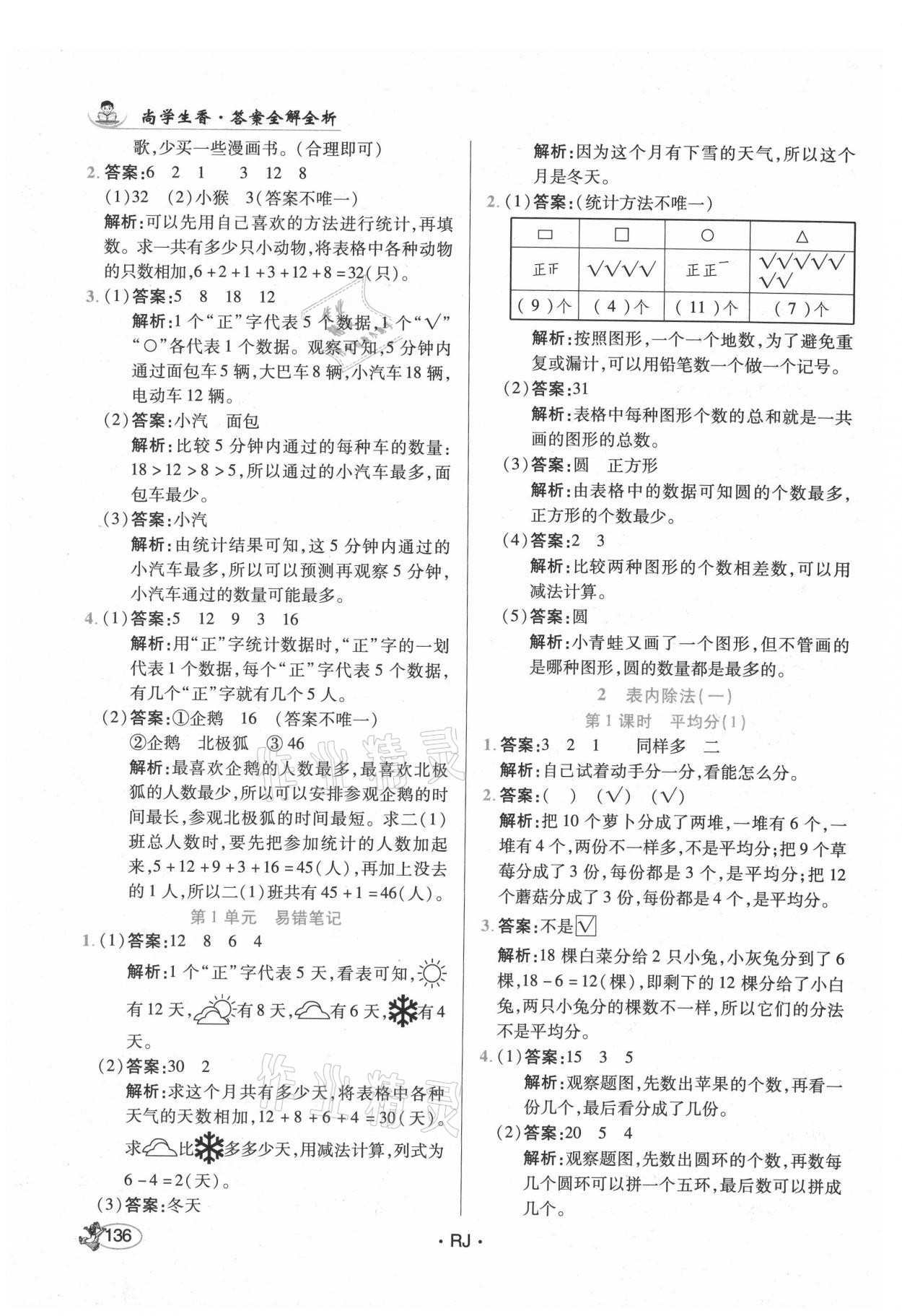 2021年尚學生香英才天天練二年級數學下冊人教版 第2頁