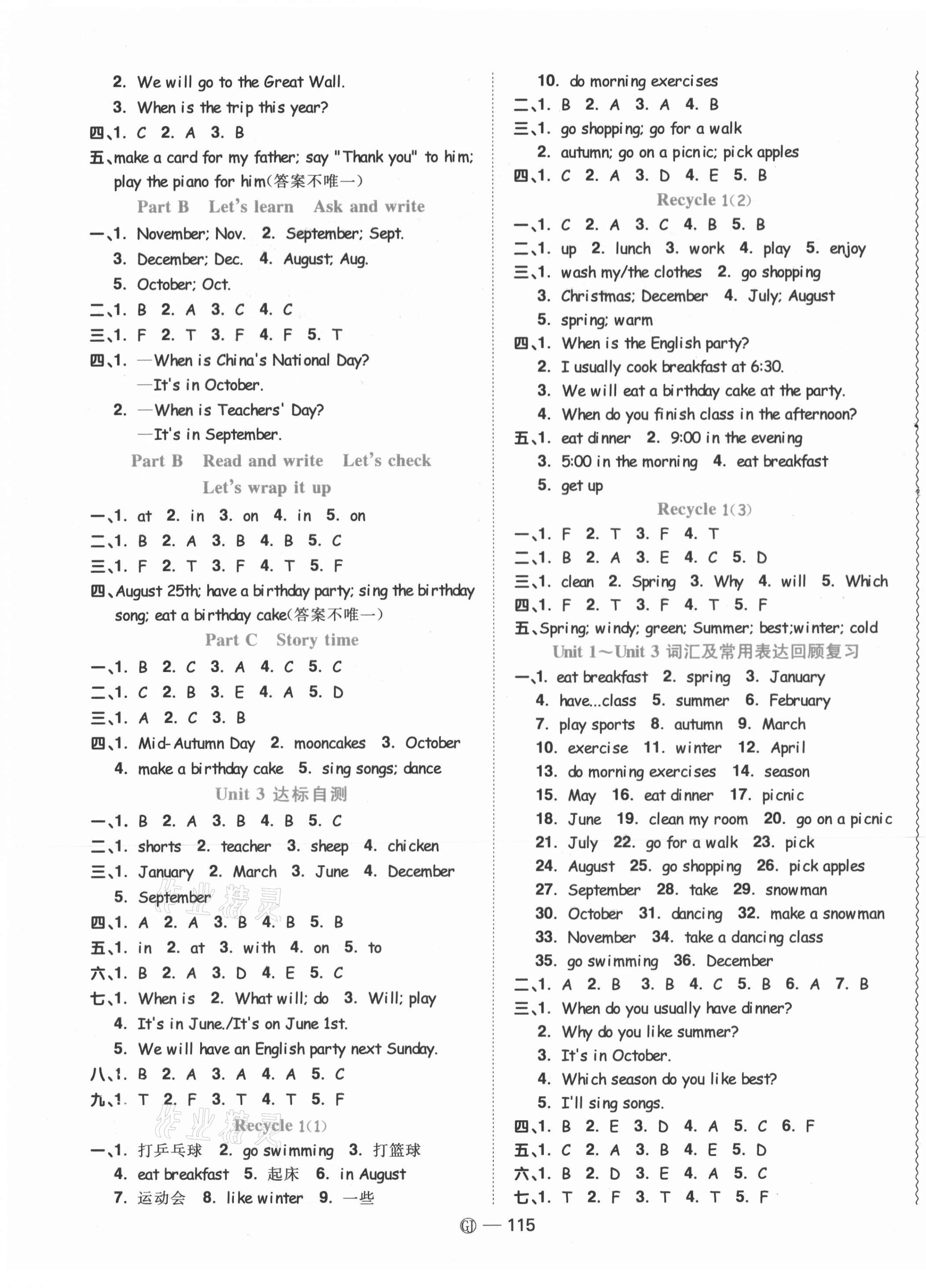 2021年陽光同學(xué)課時(shí)優(yōu)化作業(yè)五年級(jí)英語下冊(cè)人教版菏澤專版 第3頁