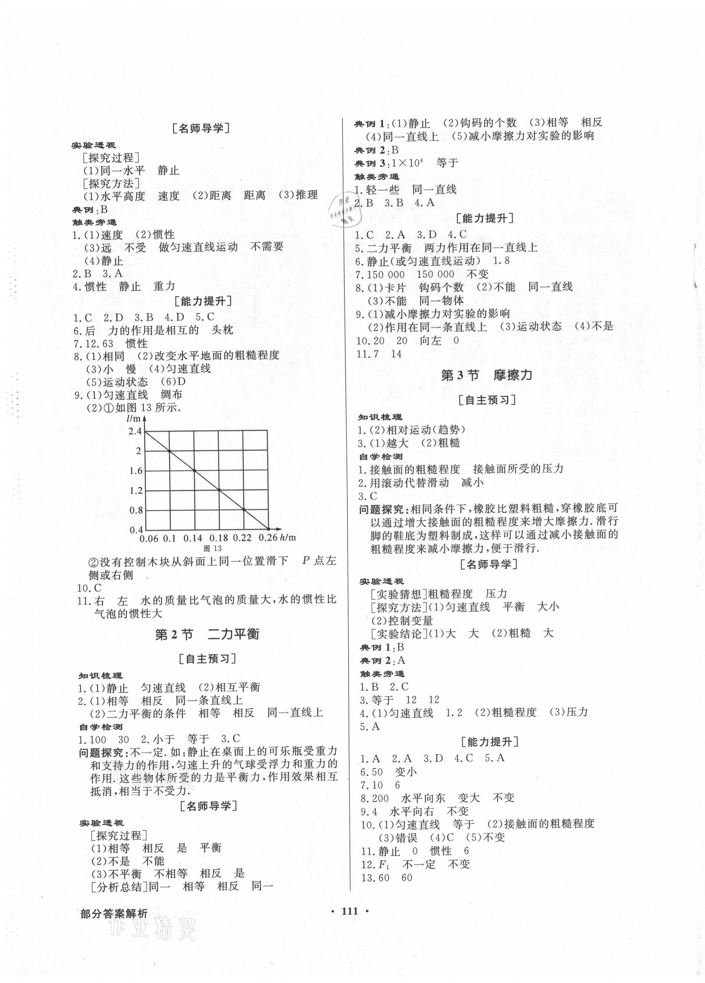 2021年同步导学与优化训练八年级物理下册人教版 第3页