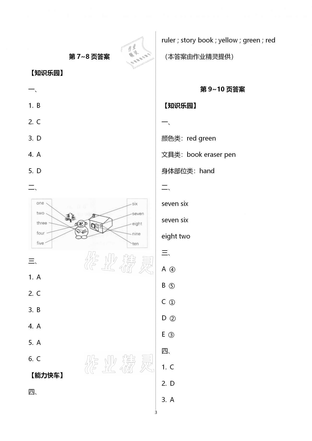 2021年快樂寒假天天練三年級(jí)英語人教版 第3頁