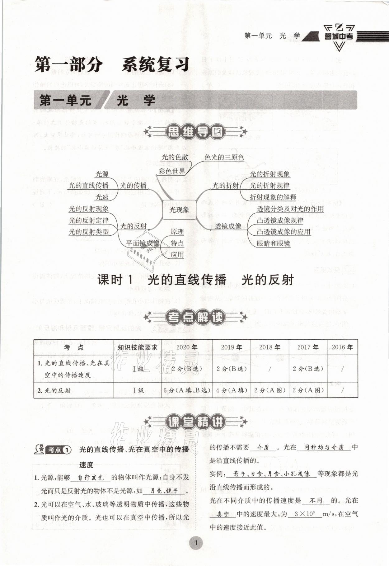 2021年蓉城中考物理 參考答案第1頁(yè)