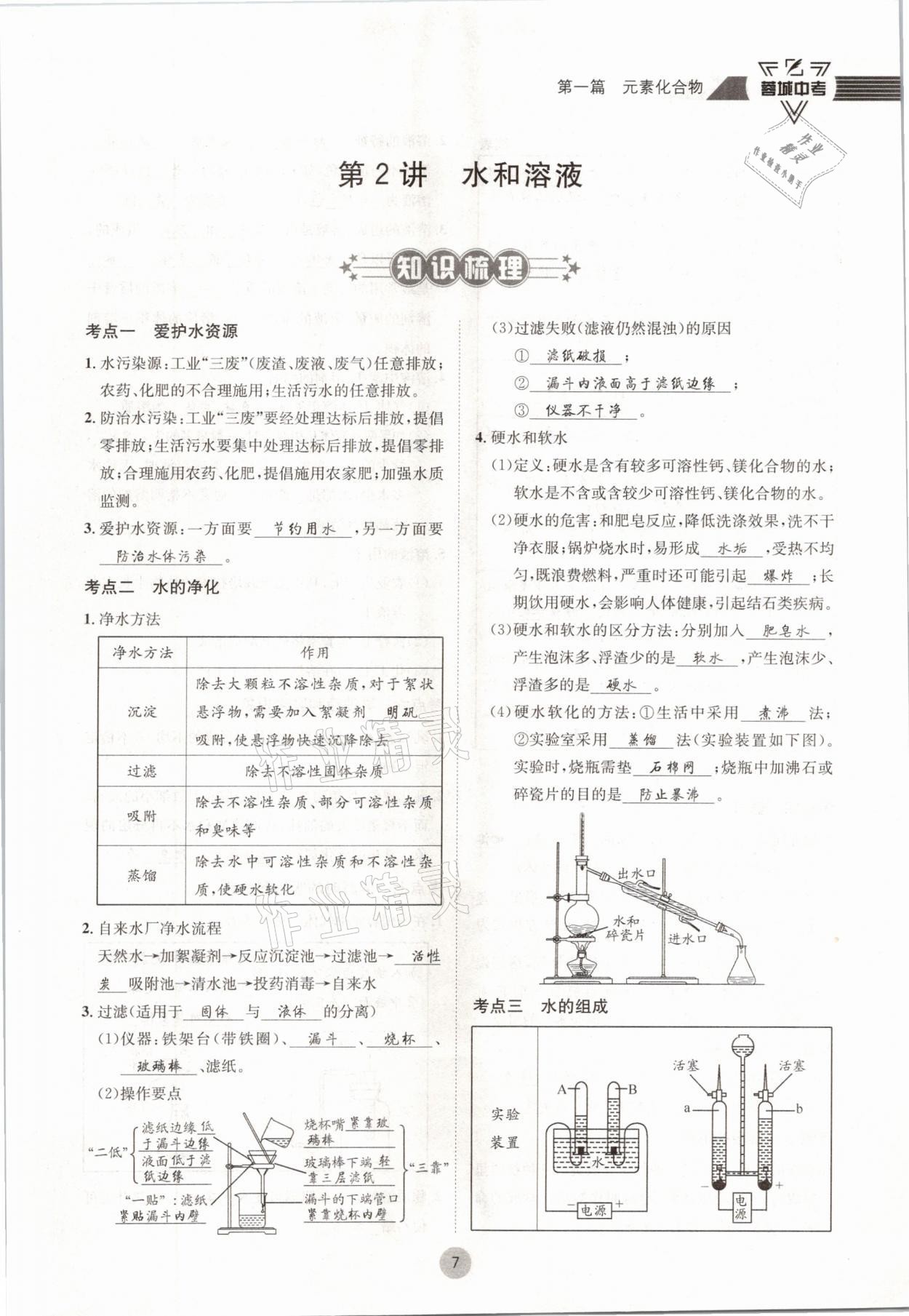 2021年蓉城中考化學 參考答案第7頁