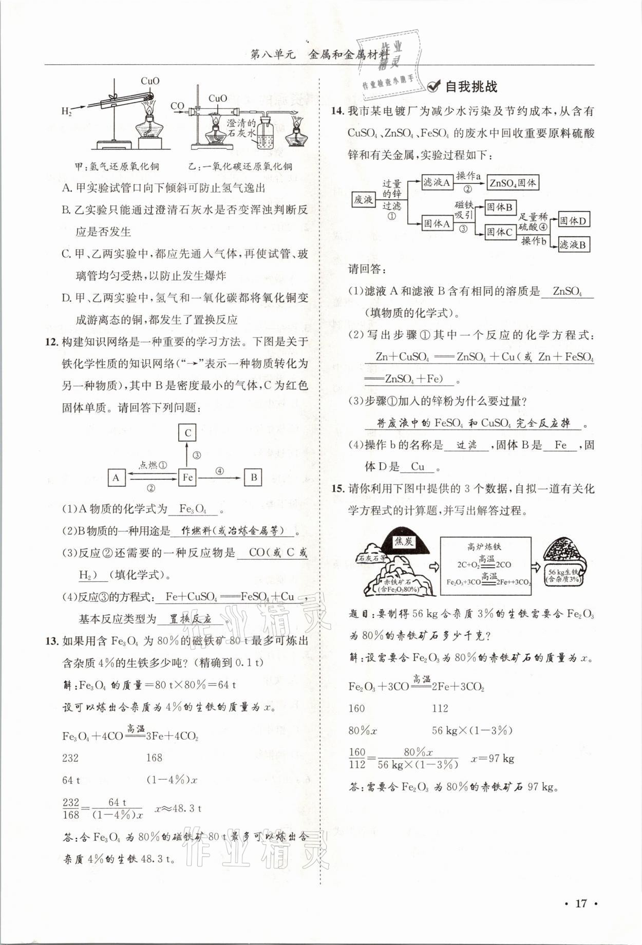 2021年蓉城學(xué)霸九年級化學(xué)下冊人教版 第17頁