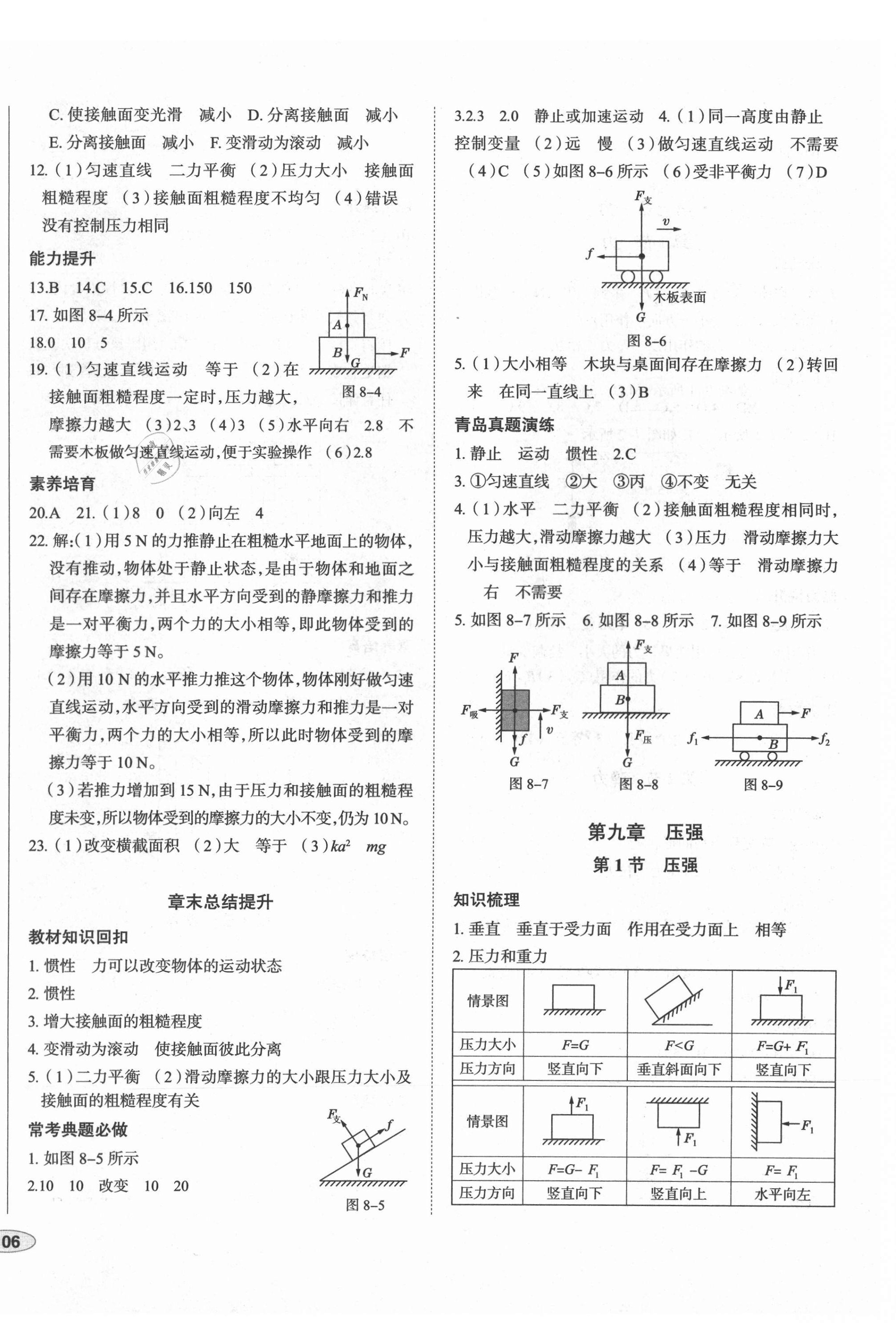 2021年中考檔案初中同步學(xué)案導(dǎo)學(xué)八年級物理下冊人教版青島專版 第4頁