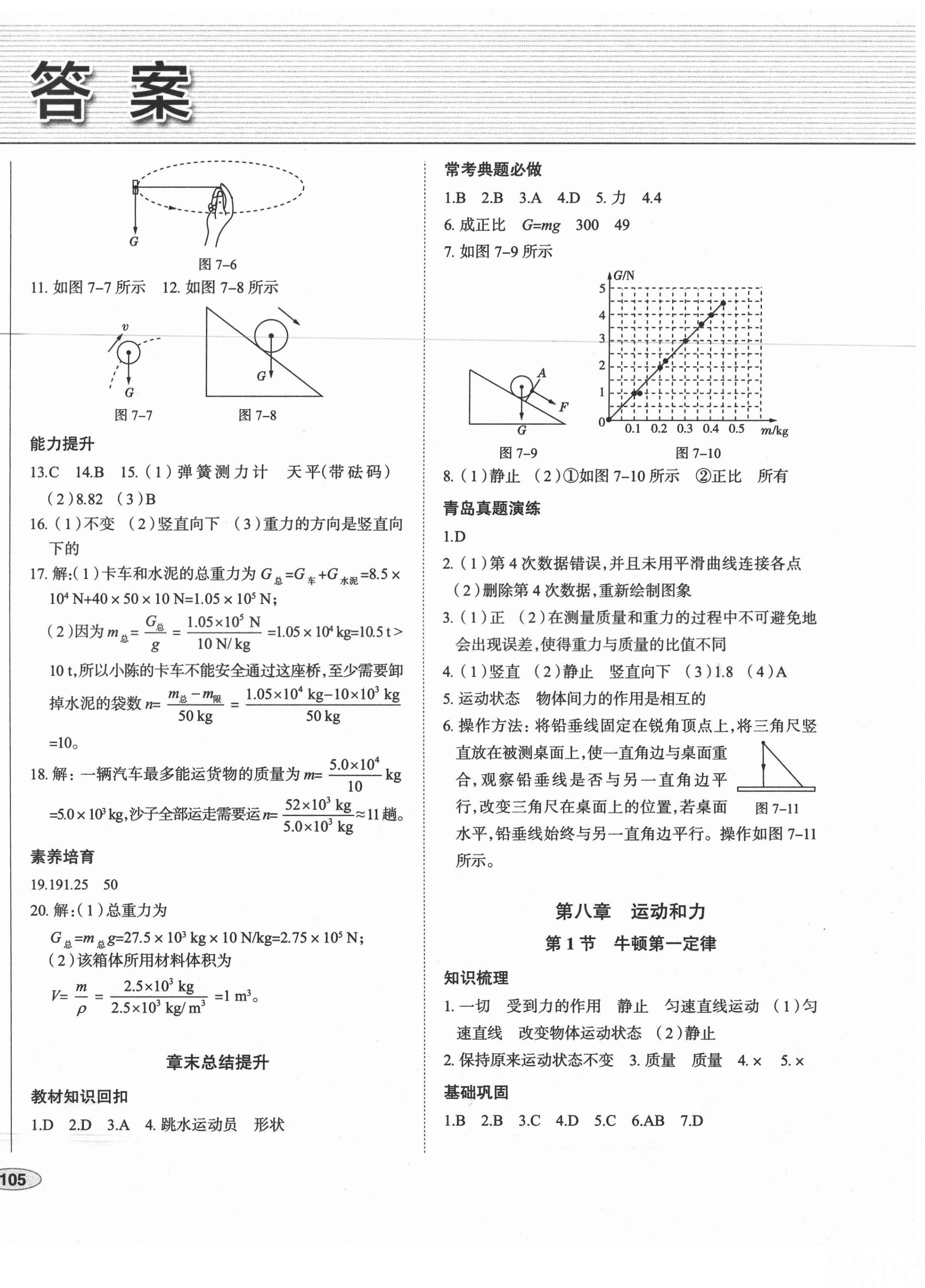 2021年中考檔案初中同步學(xué)案導(dǎo)學(xué)八年級(jí)物理下冊(cè)人教版青島專版 第2頁(yè)