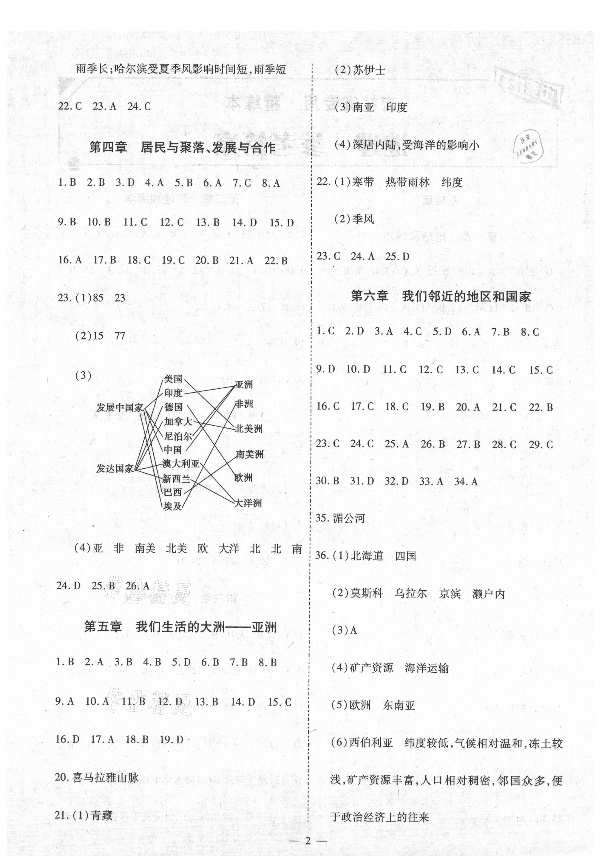 2021年中考123基礎(chǔ)章節(jié)總復(fù)習(xí)測試卷地理吉林專版 第2頁