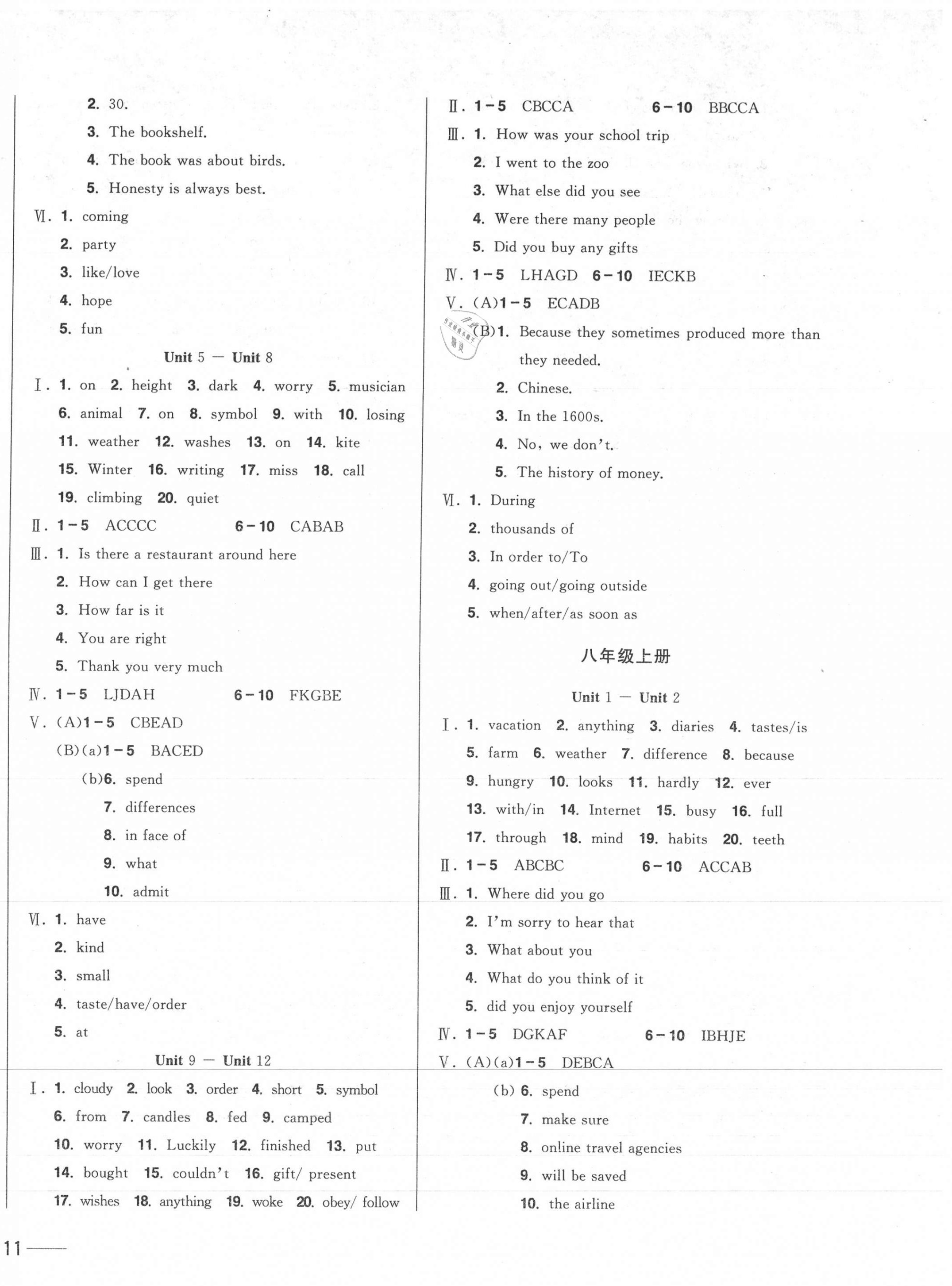 2021年中考1號(hào)中考總復(fù)習(xí)單元專項(xiàng)過(guò)關(guān)卷英語(yǔ)吉林專版 第2頁(yè)