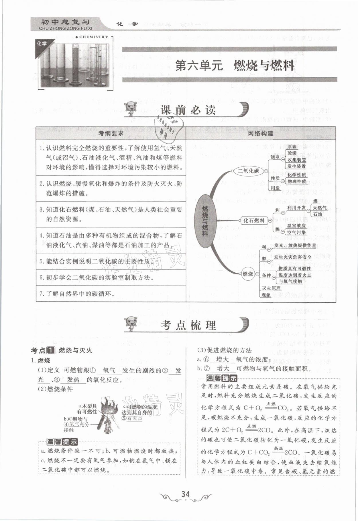 2021年簡易通中考總復(fù)習(xí)化學(xué) 參考答案第34頁