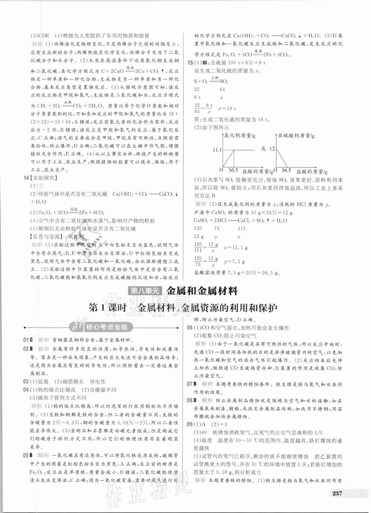 2021年考出好成績中考總復(fù)習(xí)化學(xué) 參考答案第17頁