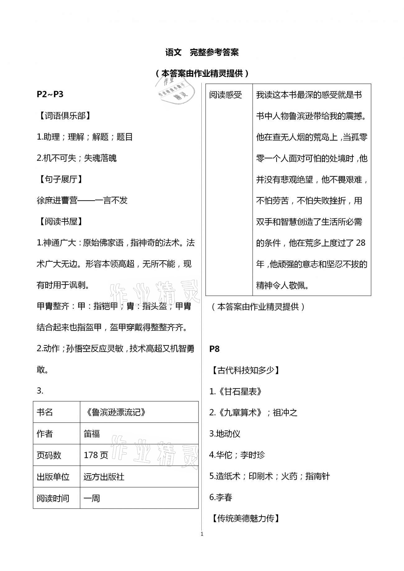 2021年寒假生活指導(dǎo)五年級(jí)54制山東教育出版社 第1頁(yè)