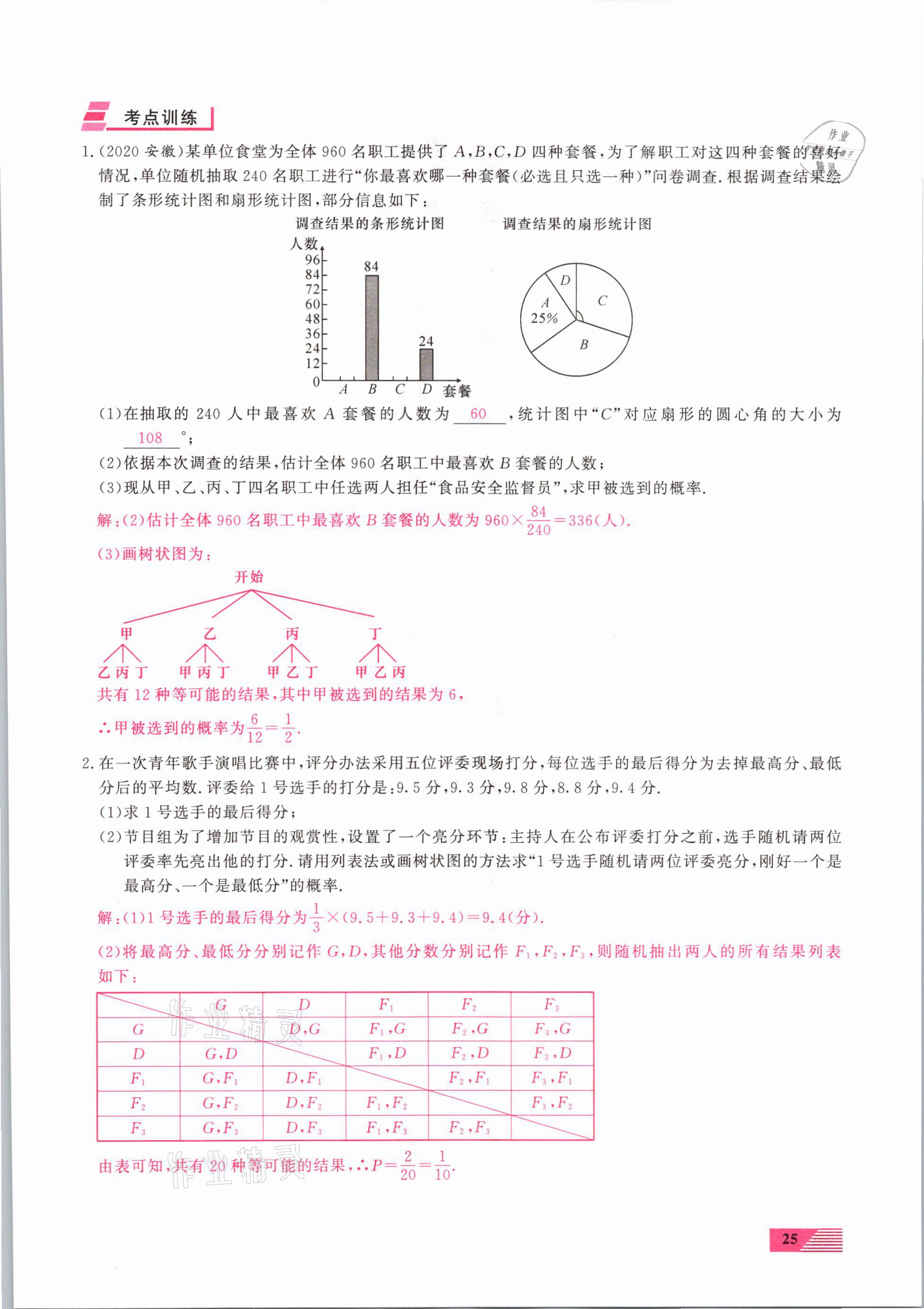 2021年新動(dòng)力一品中考數(shù)學(xué)螺旋復(fù)習(xí)法 參考答案第25頁