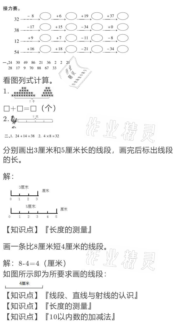 2021年假期樂園寒假二年級數(shù)學人教版北京教育出版社 參考答案第3頁