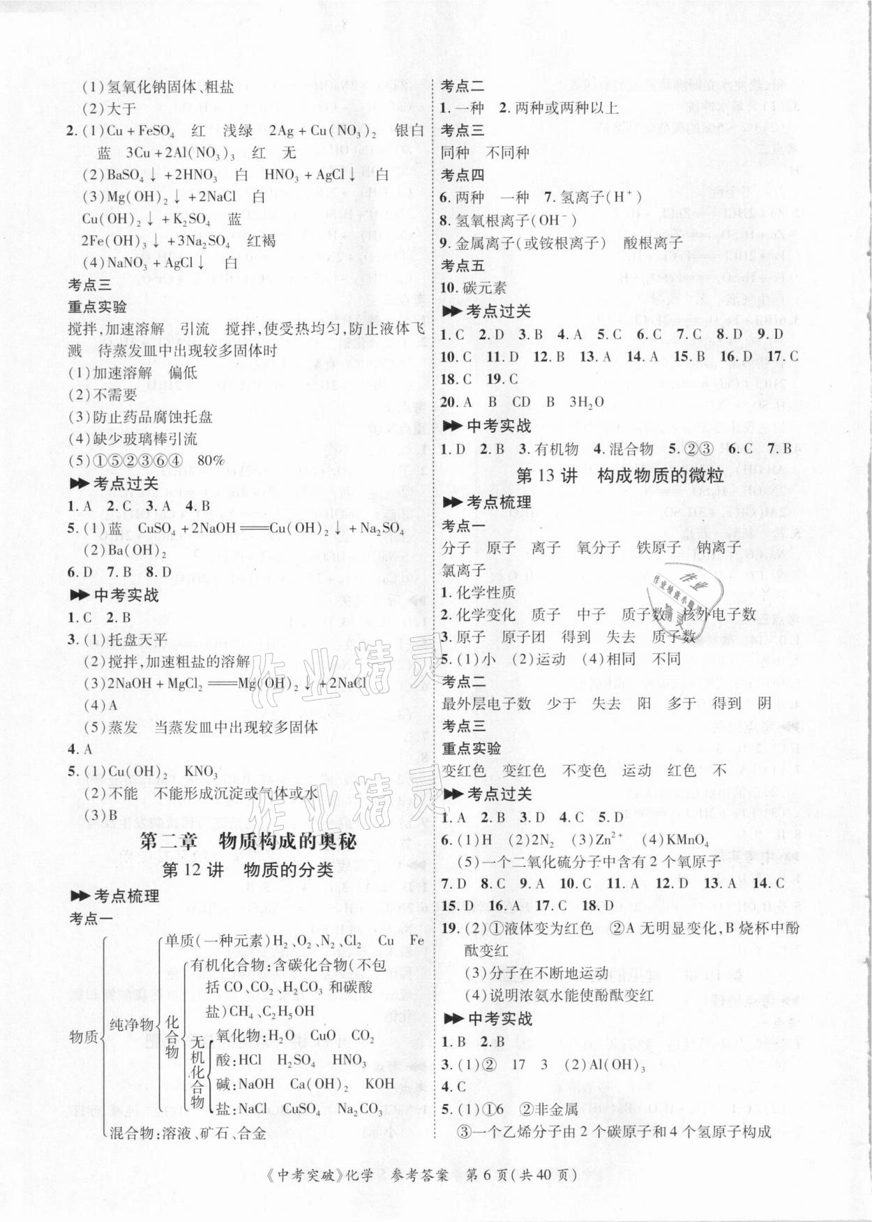 2021年思而優(yōu)教育中考突破化學 第6頁