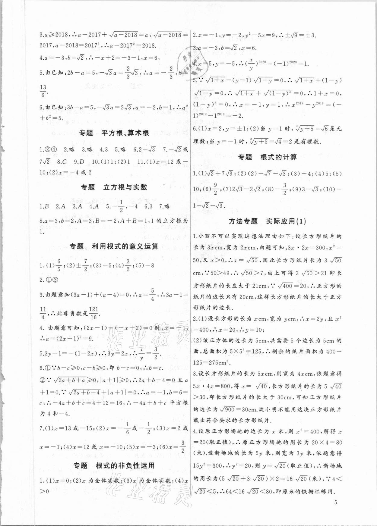 2021年新课堂新观察培优讲练七年级数学下册人教版 第5页