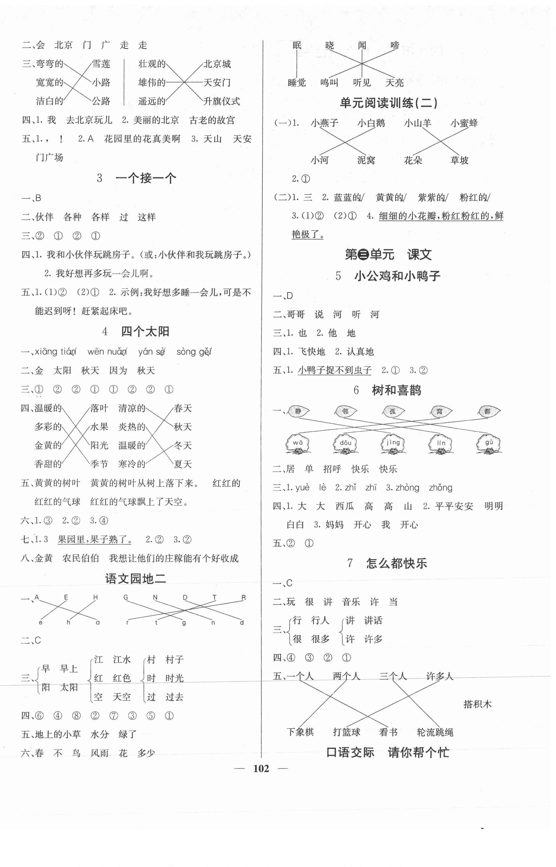 2021年課堂點(diǎn)睛一年級(jí)語文下冊(cè)人教版福建專版 第2頁