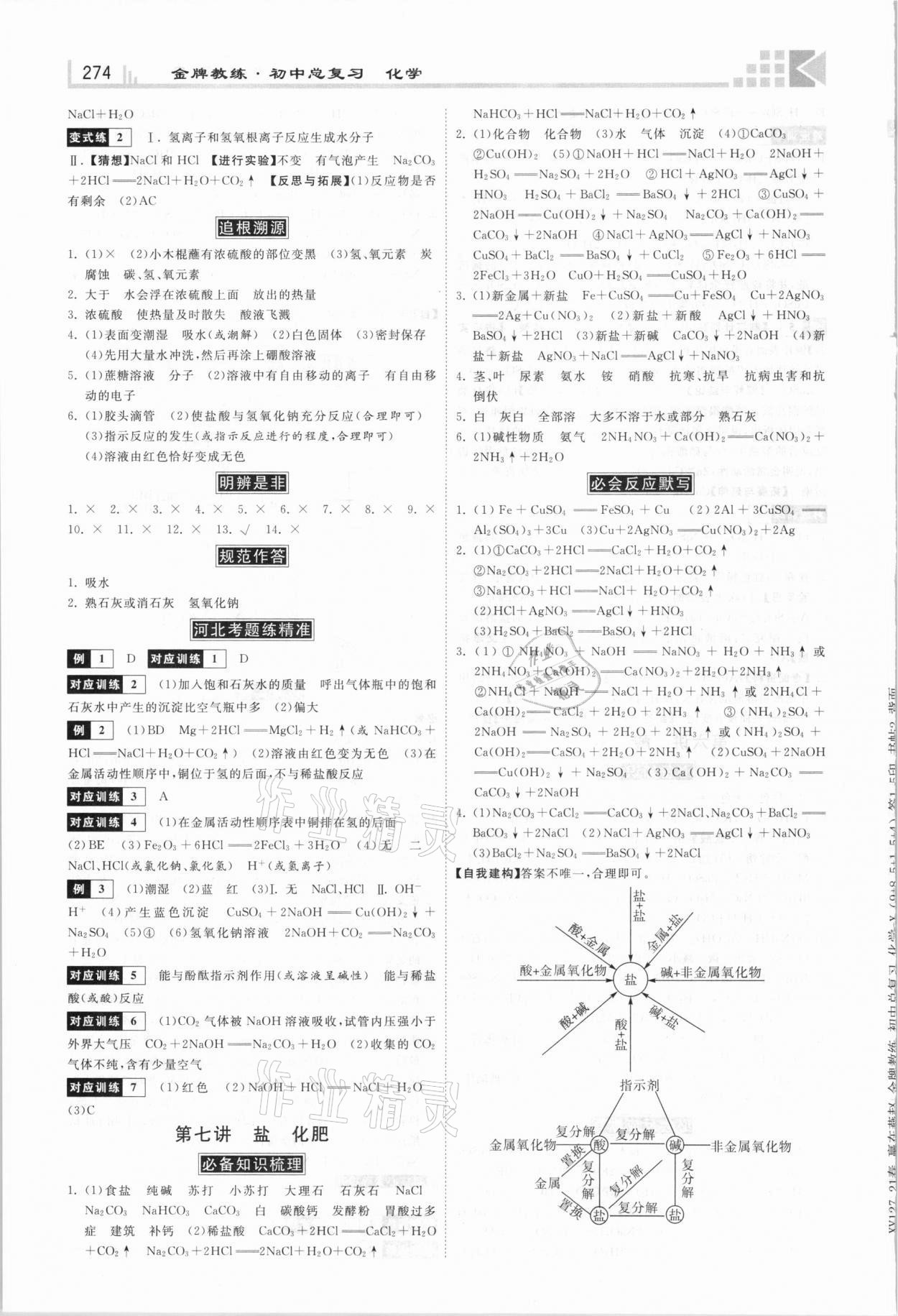 2021年金牌教練贏在燕趙初中總復(fù)習(xí)化學(xué)河北專用 第6頁