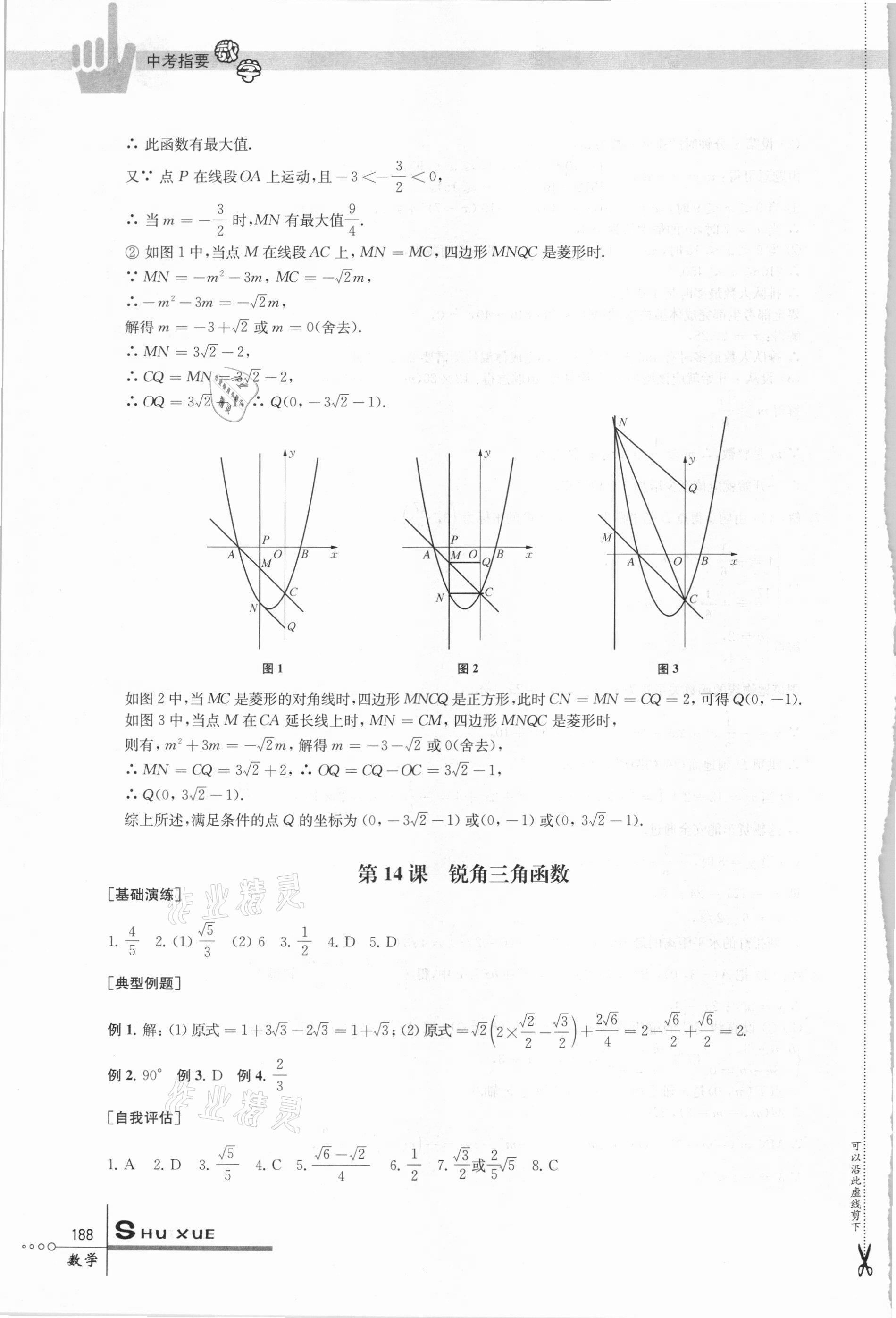 2021年中考指要數(shù)學 參考答案第13頁