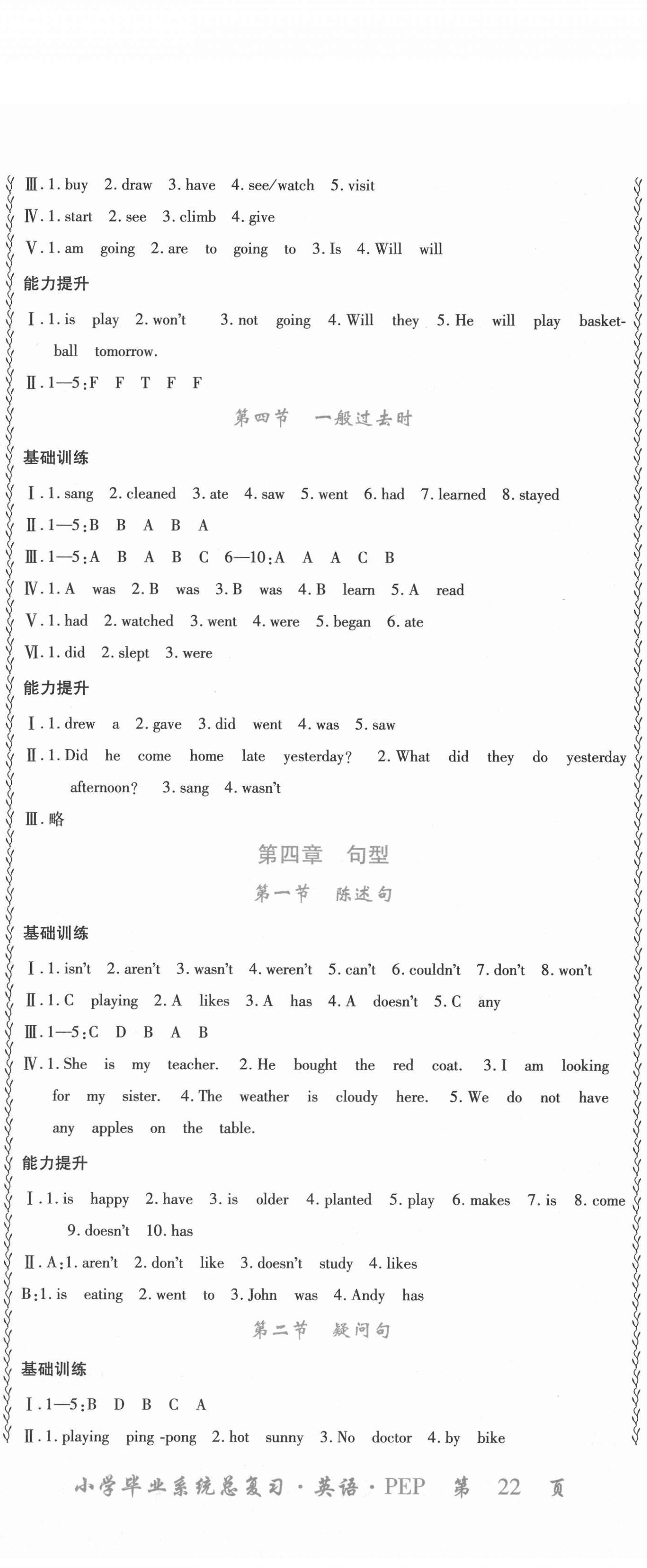 2021年本土好學(xué)生小學(xué)畢業(yè)系統(tǒng)總復(fù)習(xí)英語(yǔ) 第5頁(yè)