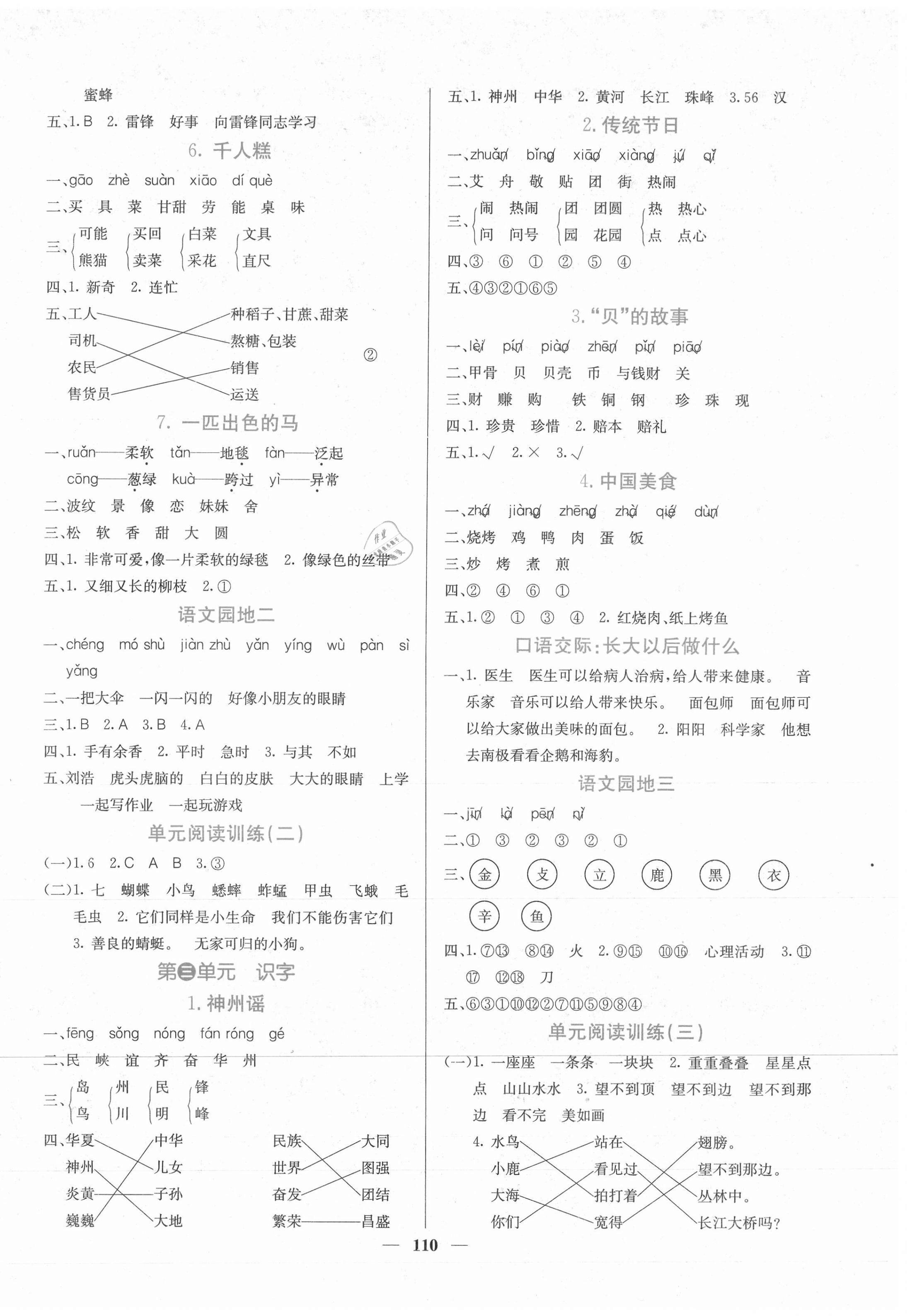 2021年課堂點睛二年級語文下冊人教版 第2頁