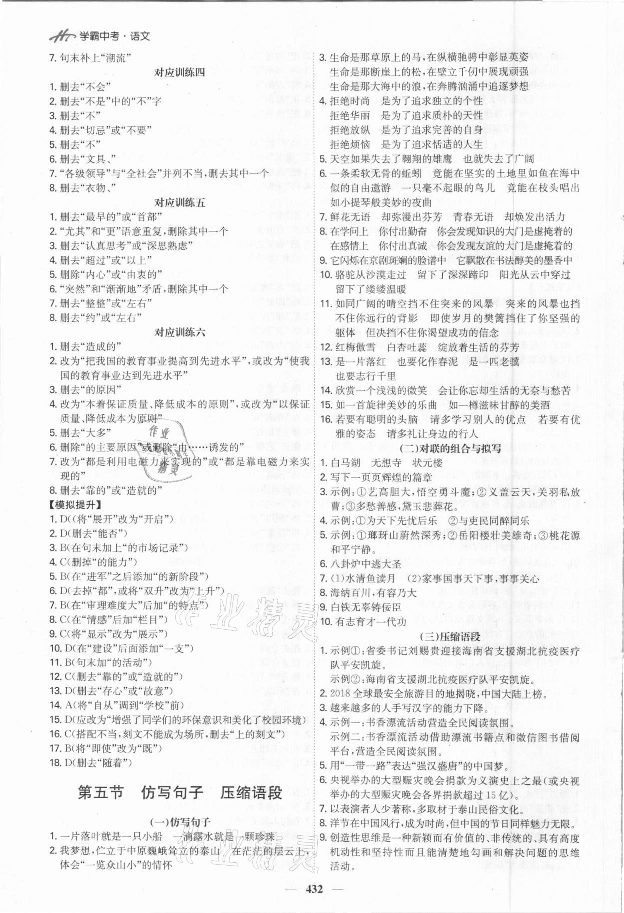 2021年翰庭學霸中考語文廣東專版 第8頁