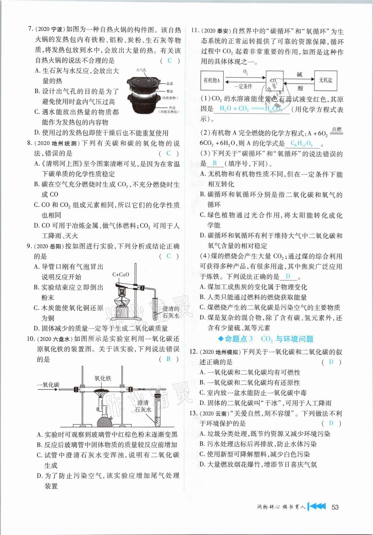 2021年721新中考新方向化學(xué)云南專版 第53頁(yè)