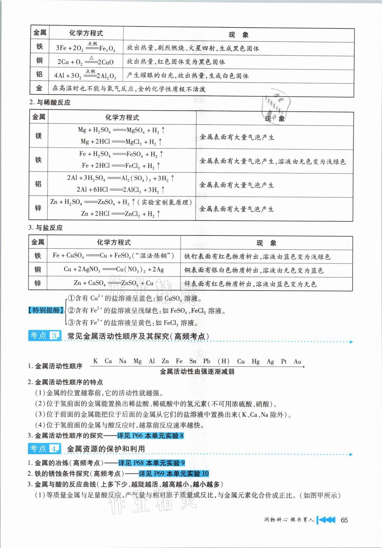 2021年721新中考新方向化學(xué)云南專版 第65頁(yè)