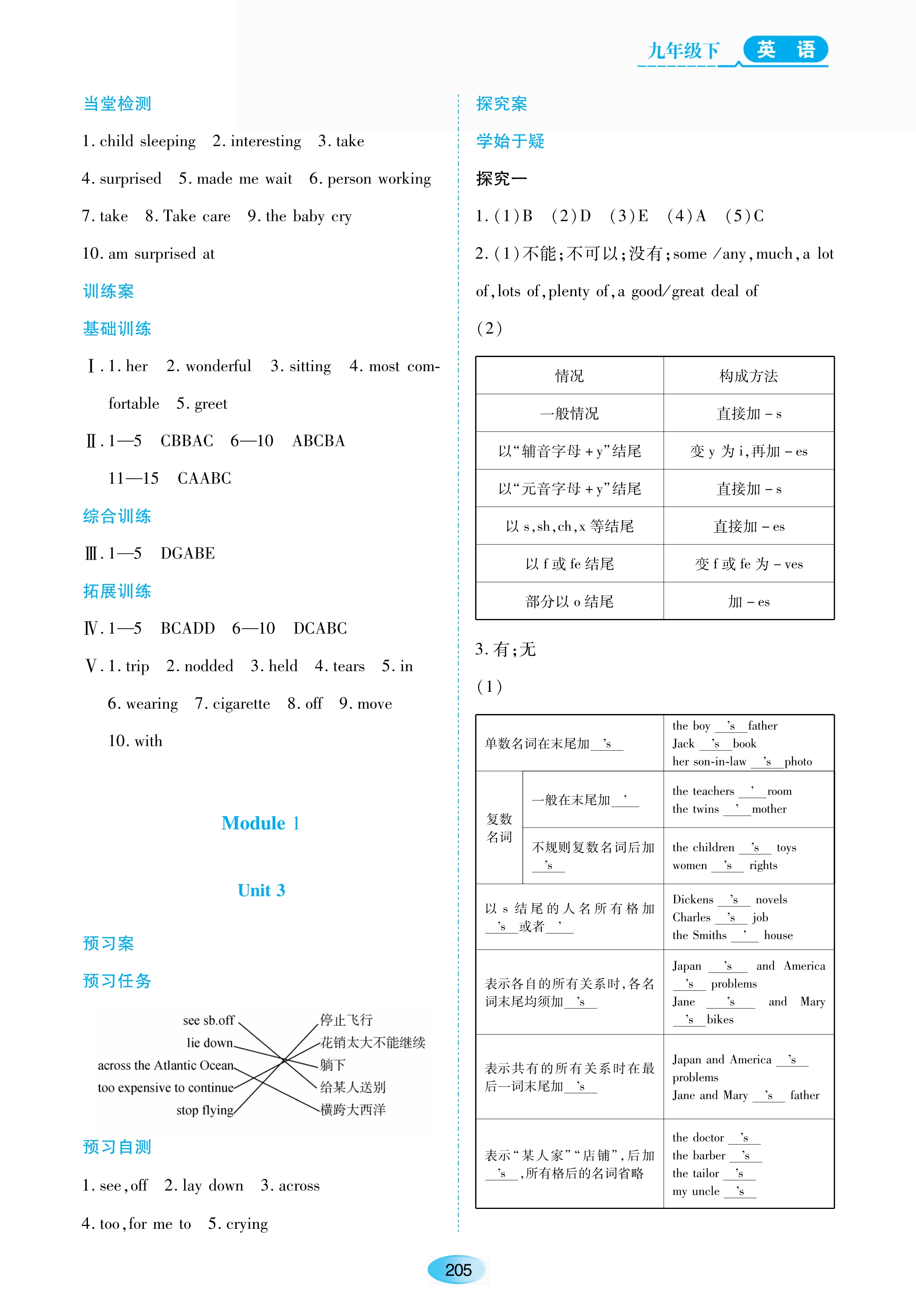 2021年資源與評價(jià)九年級英語下冊外研版黑龍江教育出版社 參考答案第3頁