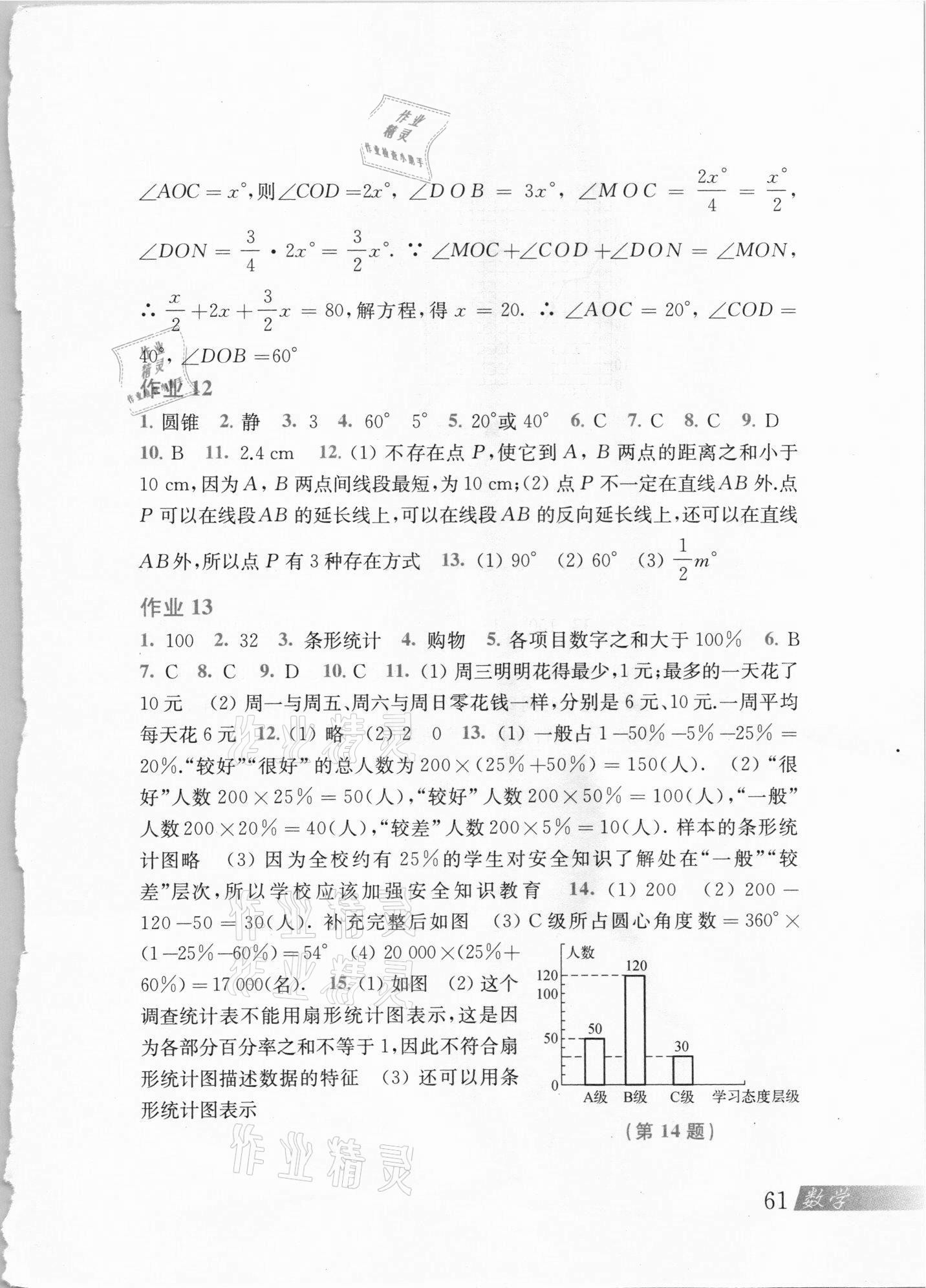 2021年經(jīng)綸學(xué)典寒假總動員七年級數(shù)學(xué)滬科版 參考答案第4頁