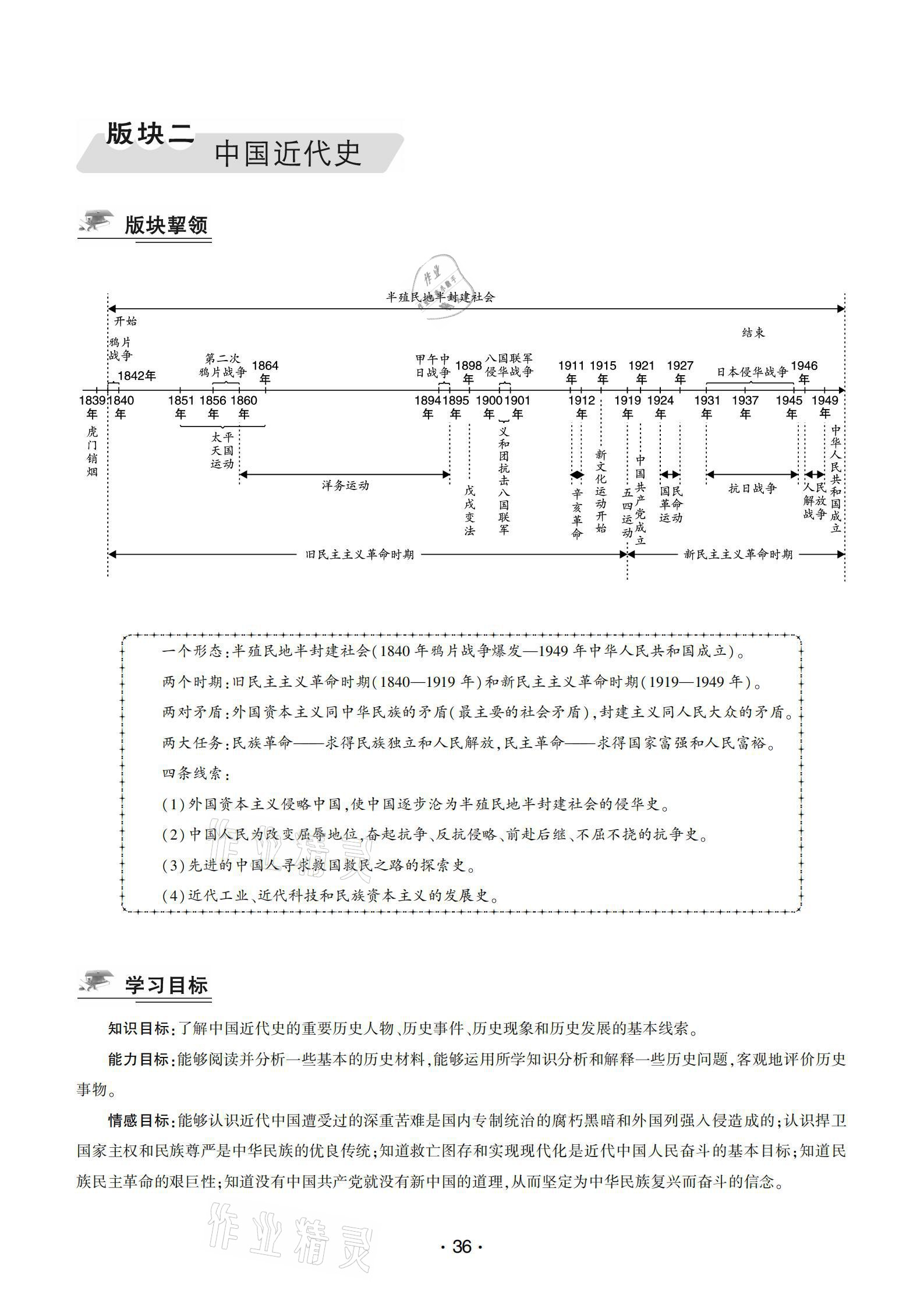 2021年巔峰導學第一輪復習歷史重慶專版 參考答案第36頁