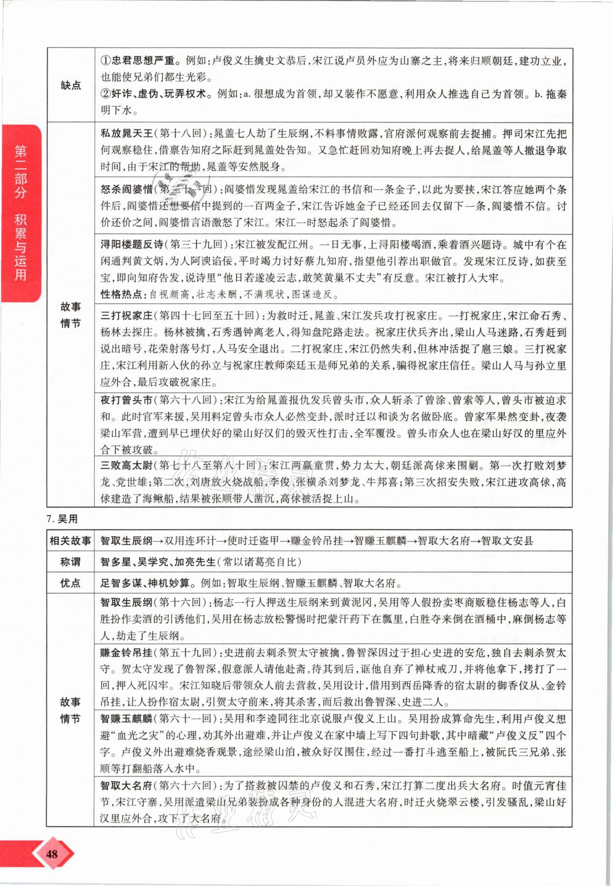 2021年新思路中考語(yǔ)文河南專版鄭州大學(xué)出版社 參考答案第48頁(yè)