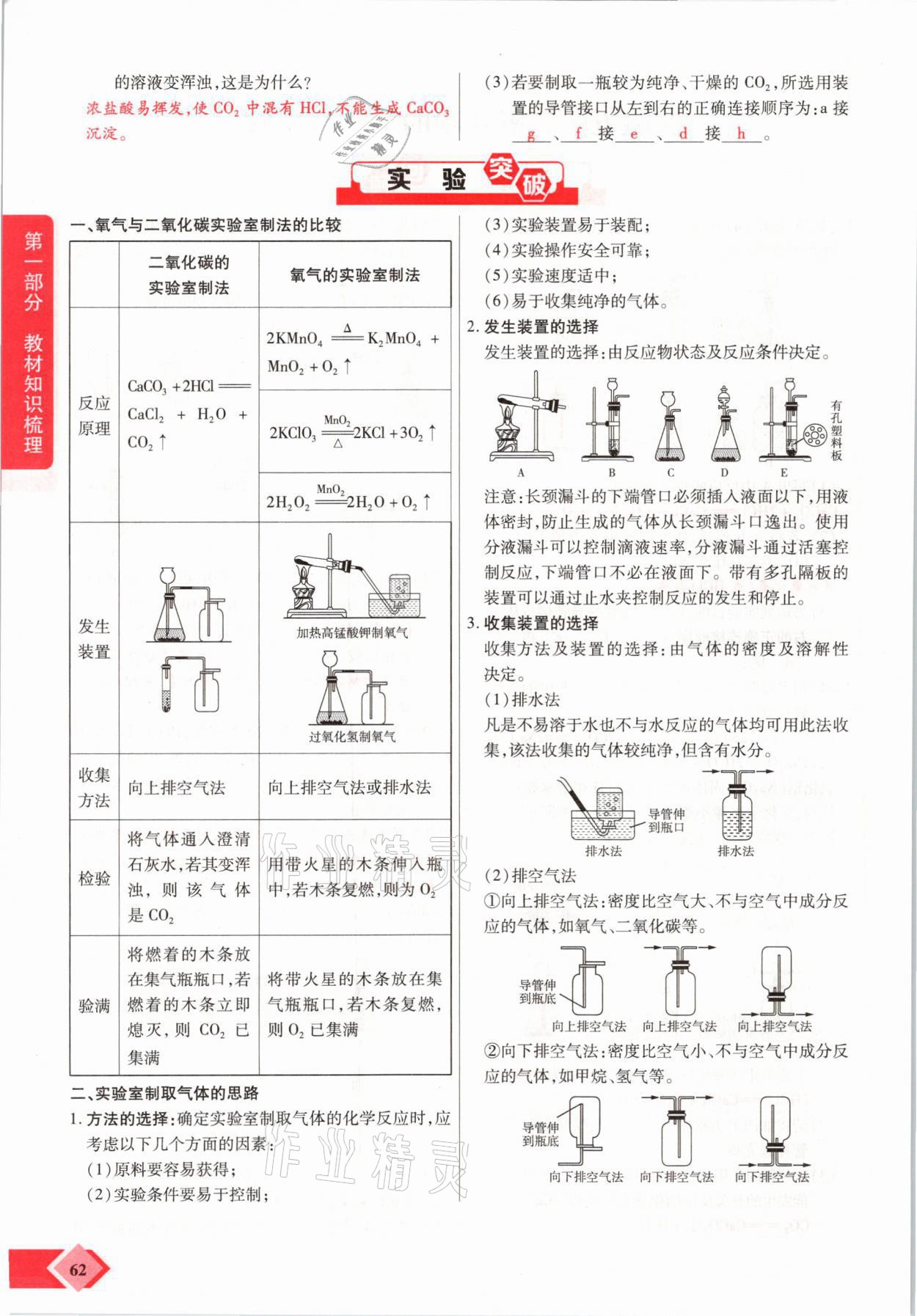 2021年新思路中考化學(xué)河南專版鄭州大學(xué)出版社 參考答案第62頁