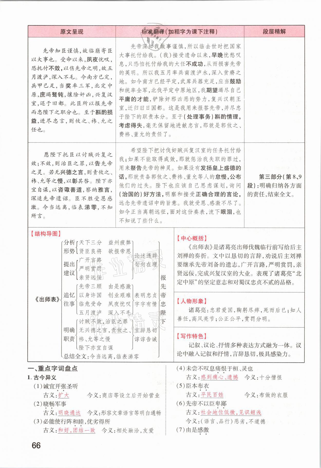 2021年領(lǐng)揚文化中考研究語文河南專版 參考答案第64頁