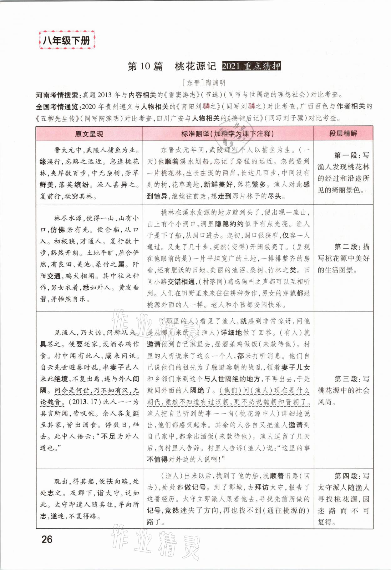 2021年領(lǐng)揚(yáng)文化中考研究語文河南專版 參考答案第24頁