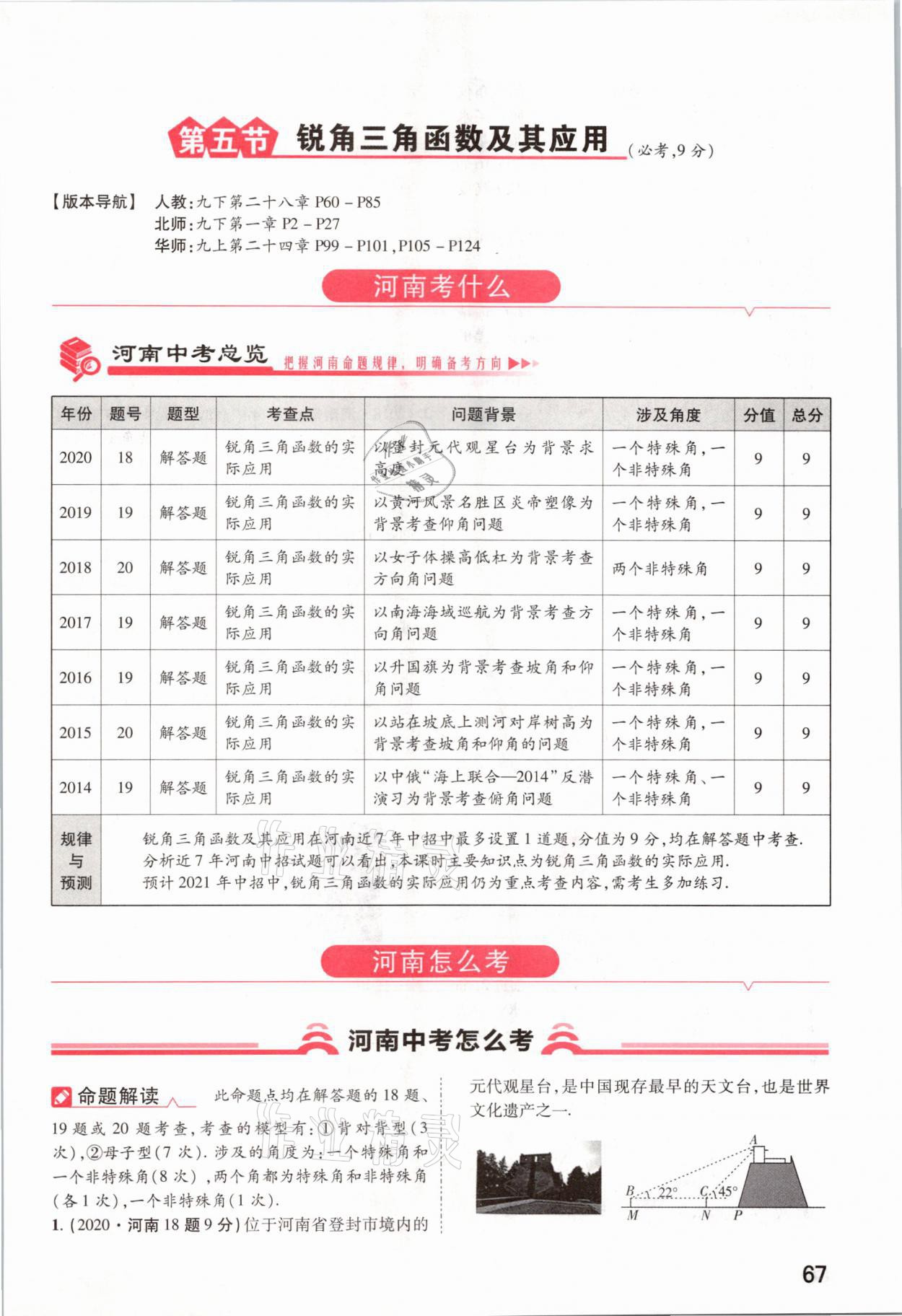 2021年領(lǐng)揚文化中考研究數(shù)學(xué)河南專版 參考答案第67頁