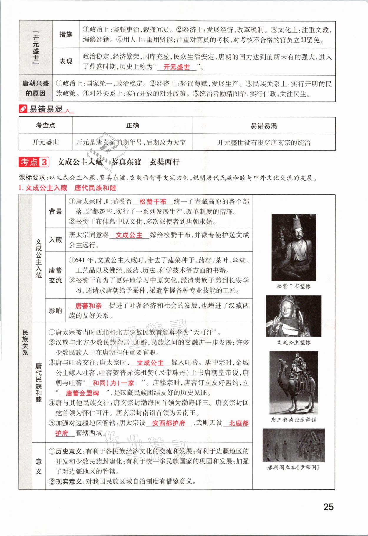2021年領揚文化中考研究歷史河南專版 參考答案第25頁