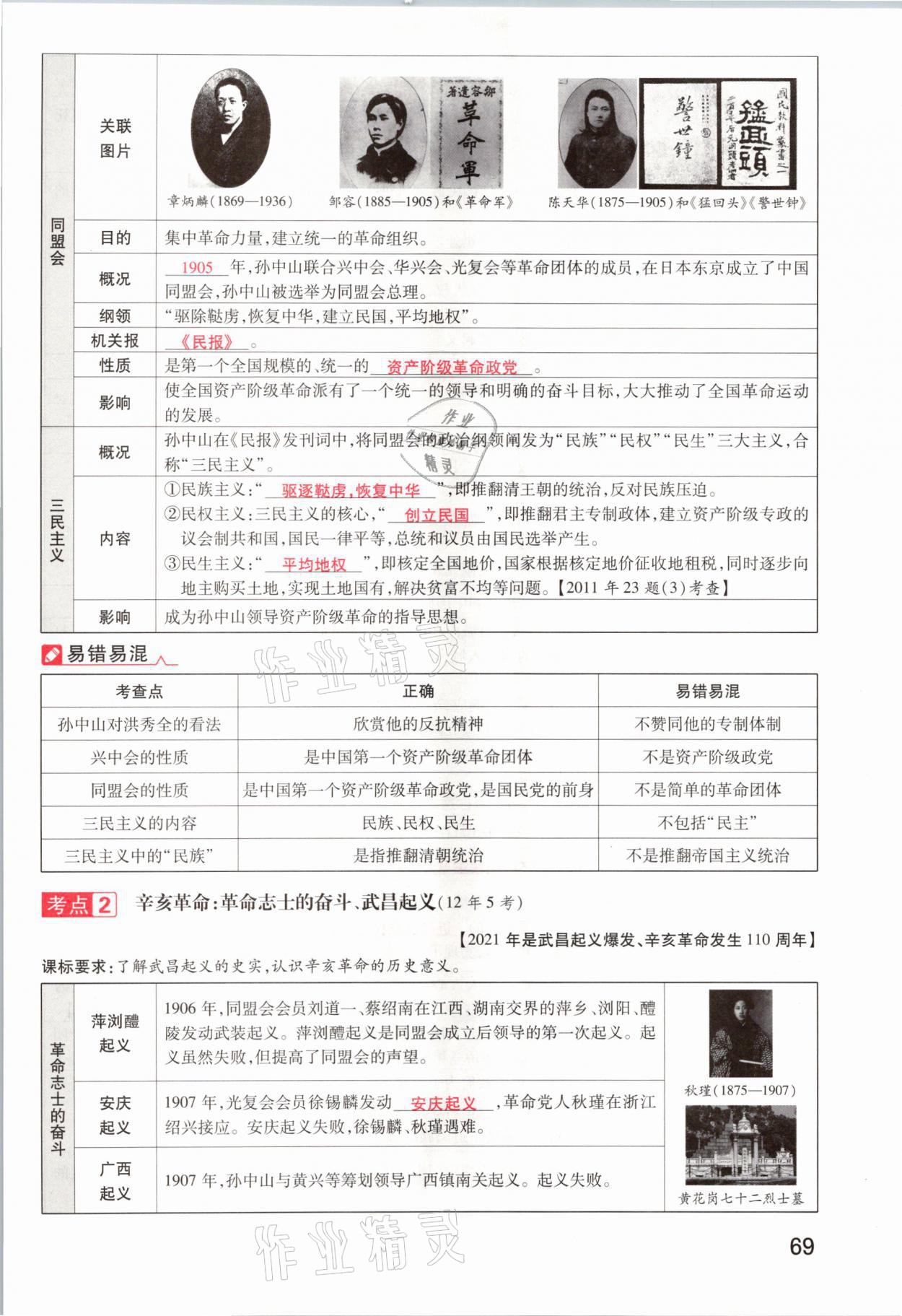 2021年領(lǐng)揚文化中考研究歷史河南專版 參考答案第69頁