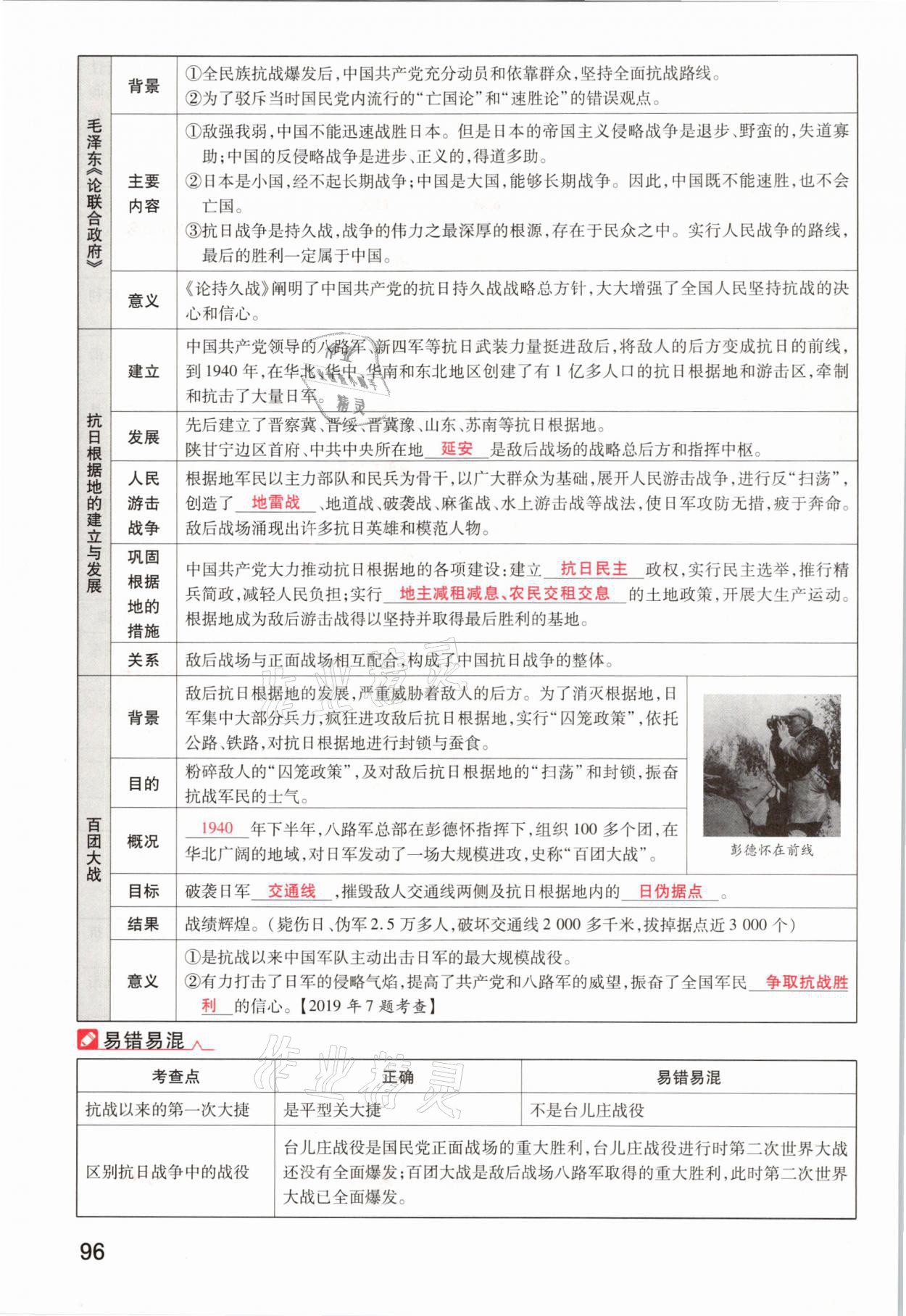 2021年領(lǐng)揚(yáng)文化中考研究歷史河南專版 參考答案第96頁