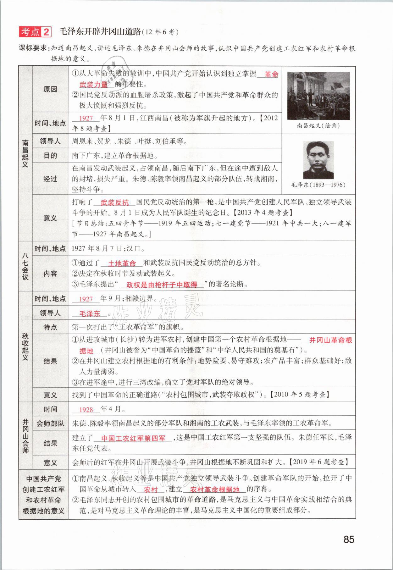 2021年領(lǐng)揚文化中考研究歷史河南專版 參考答案第85頁