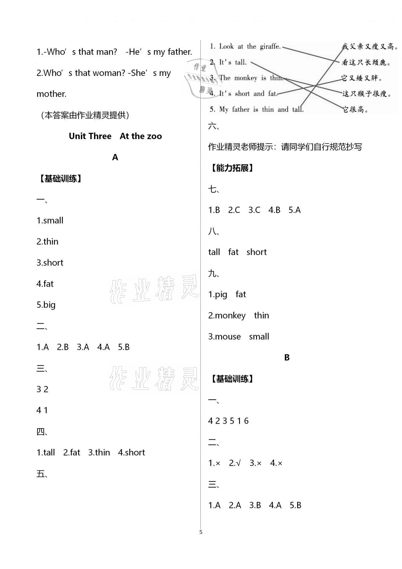 2021年英語學(xué)習(xí)與鞏固三年級下冊人教版 第5頁