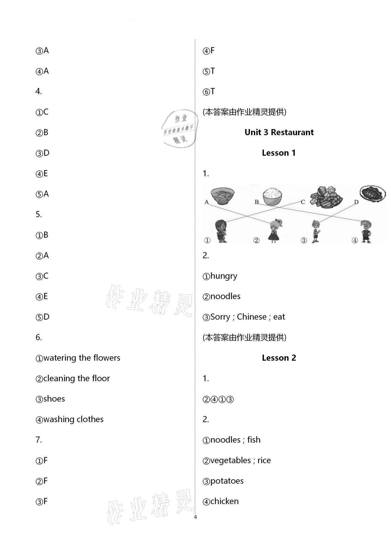 2021年小學(xué)生學(xué)習(xí)園地四年級英語下冊魯科版54制 第4頁