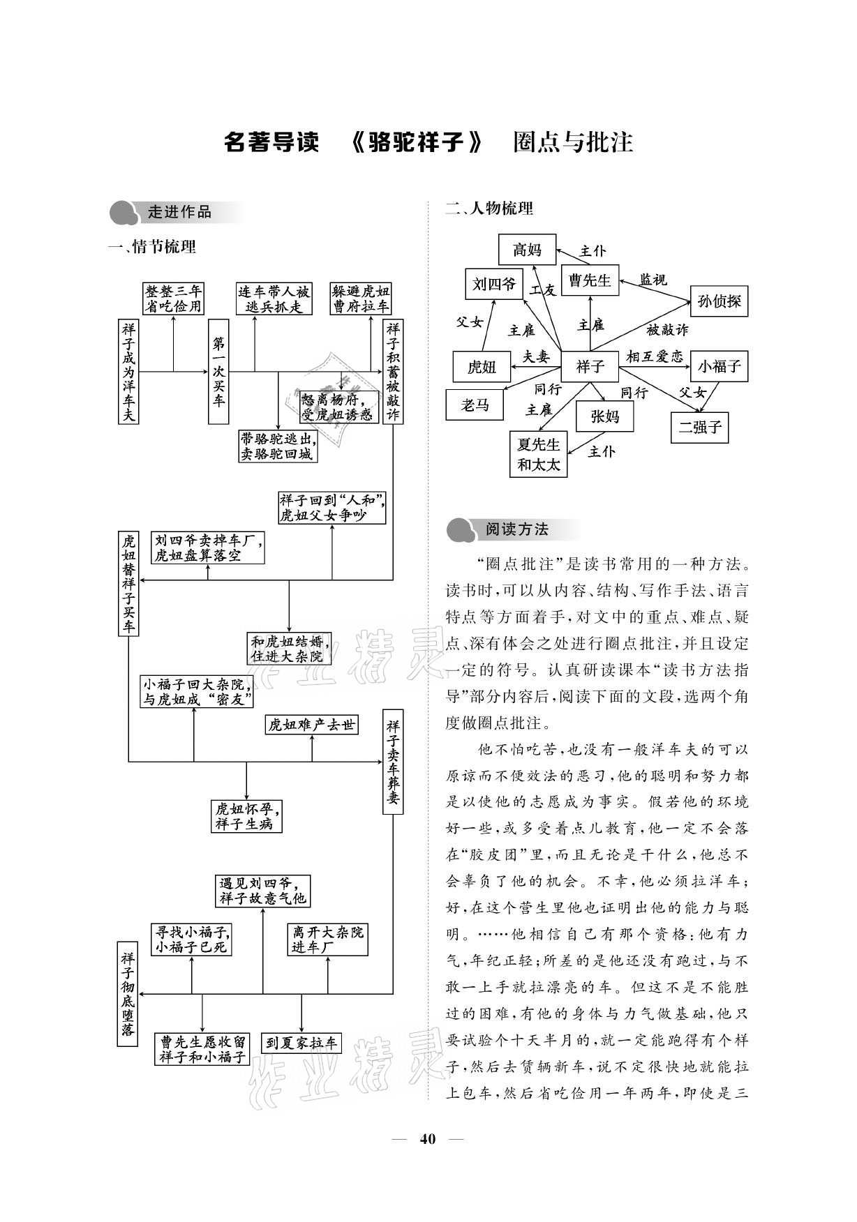 2021年一課一案創(chuàng)新導(dǎo)學(xué)七年級(jí)語文下冊人教版 參考答案第55頁