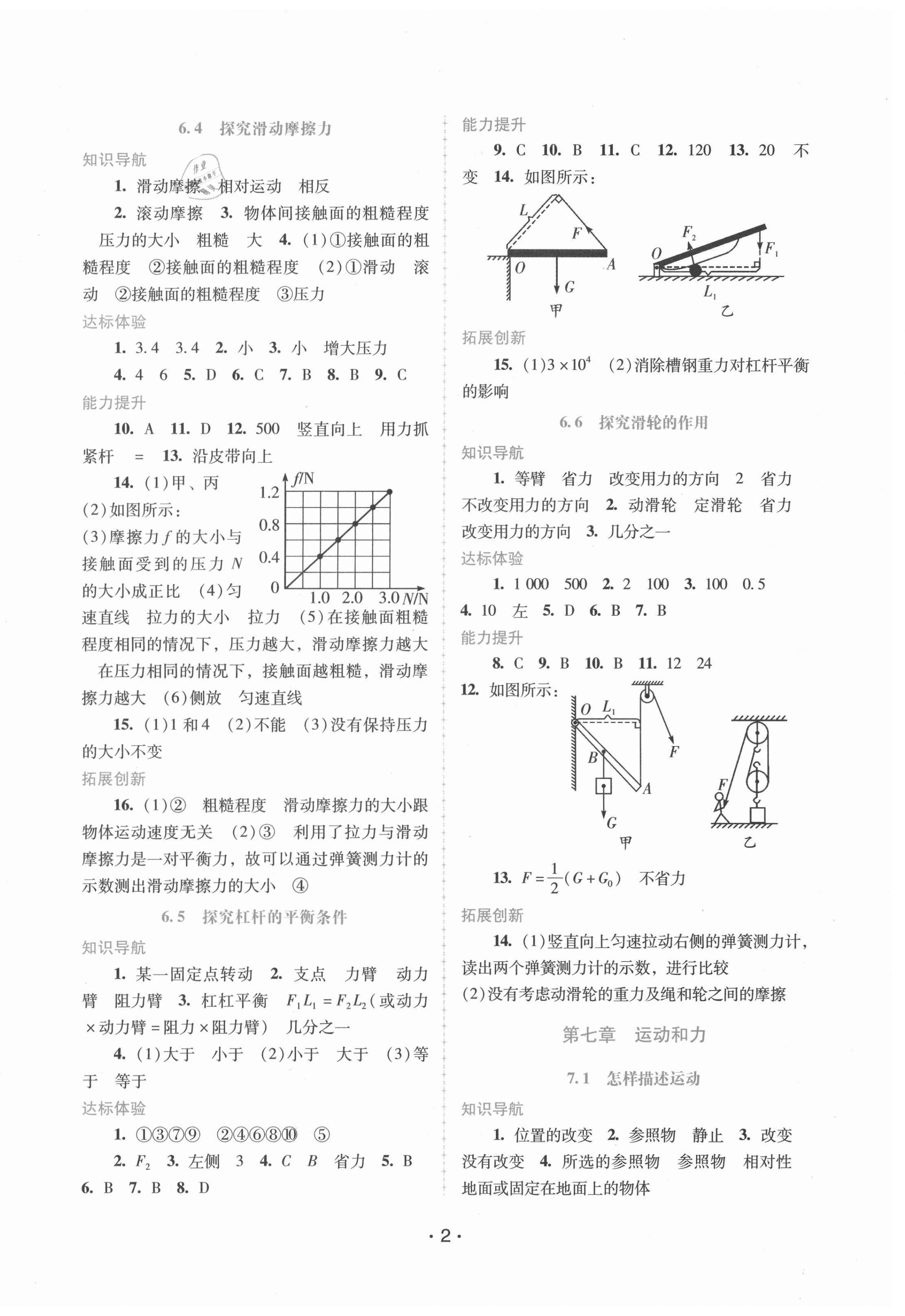 2021年新課程學(xué)習(xí)輔導(dǎo)八年級物理下冊滬粵版 第2頁