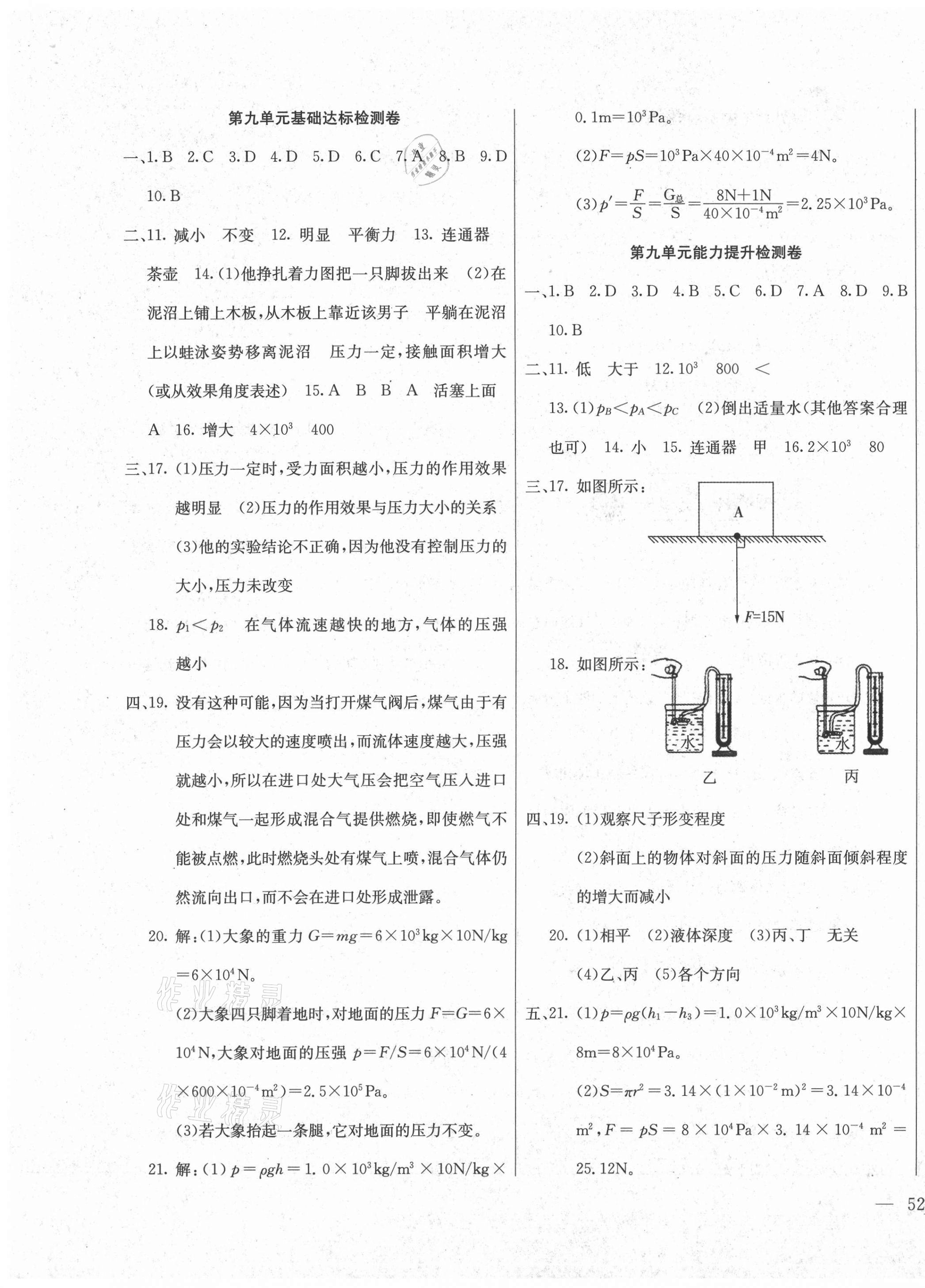 2021年同步檢測(cè)卷八年級(jí)物理下冊(cè)人教版 第3頁